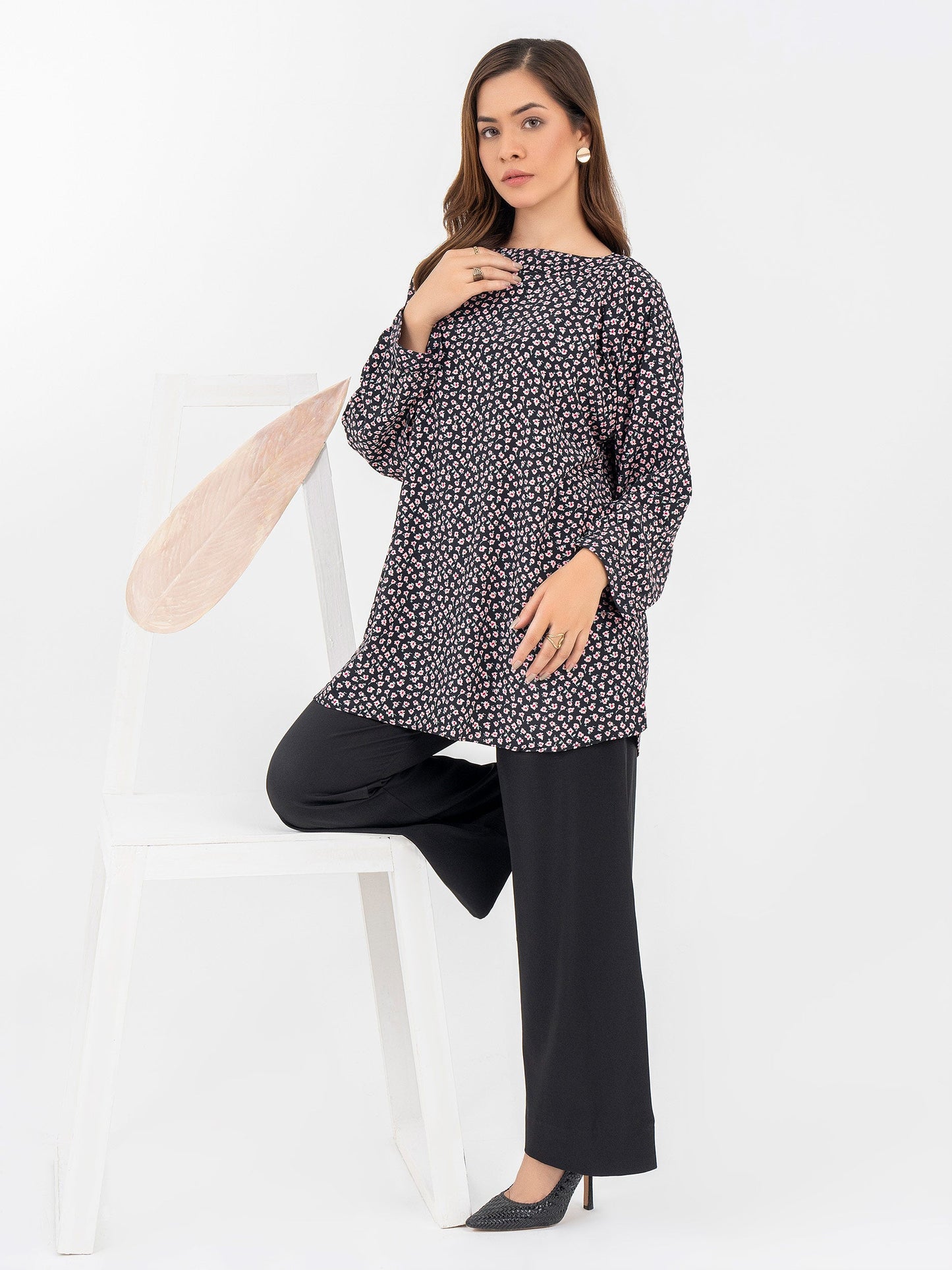Printed Silk Top