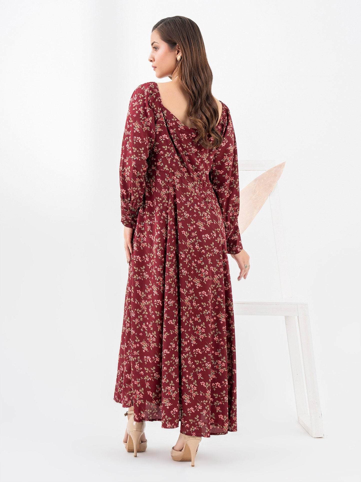 Printed Silk Dress