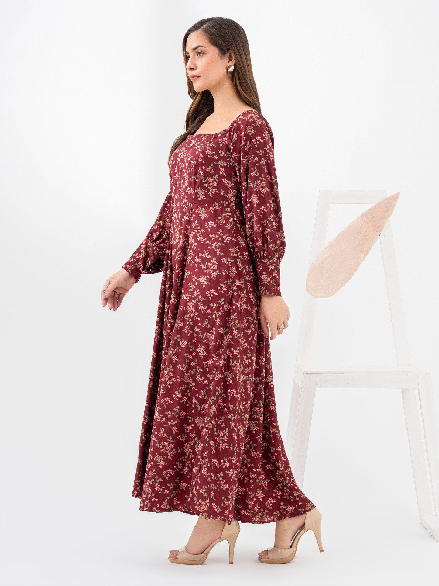 Printed Silk Dress