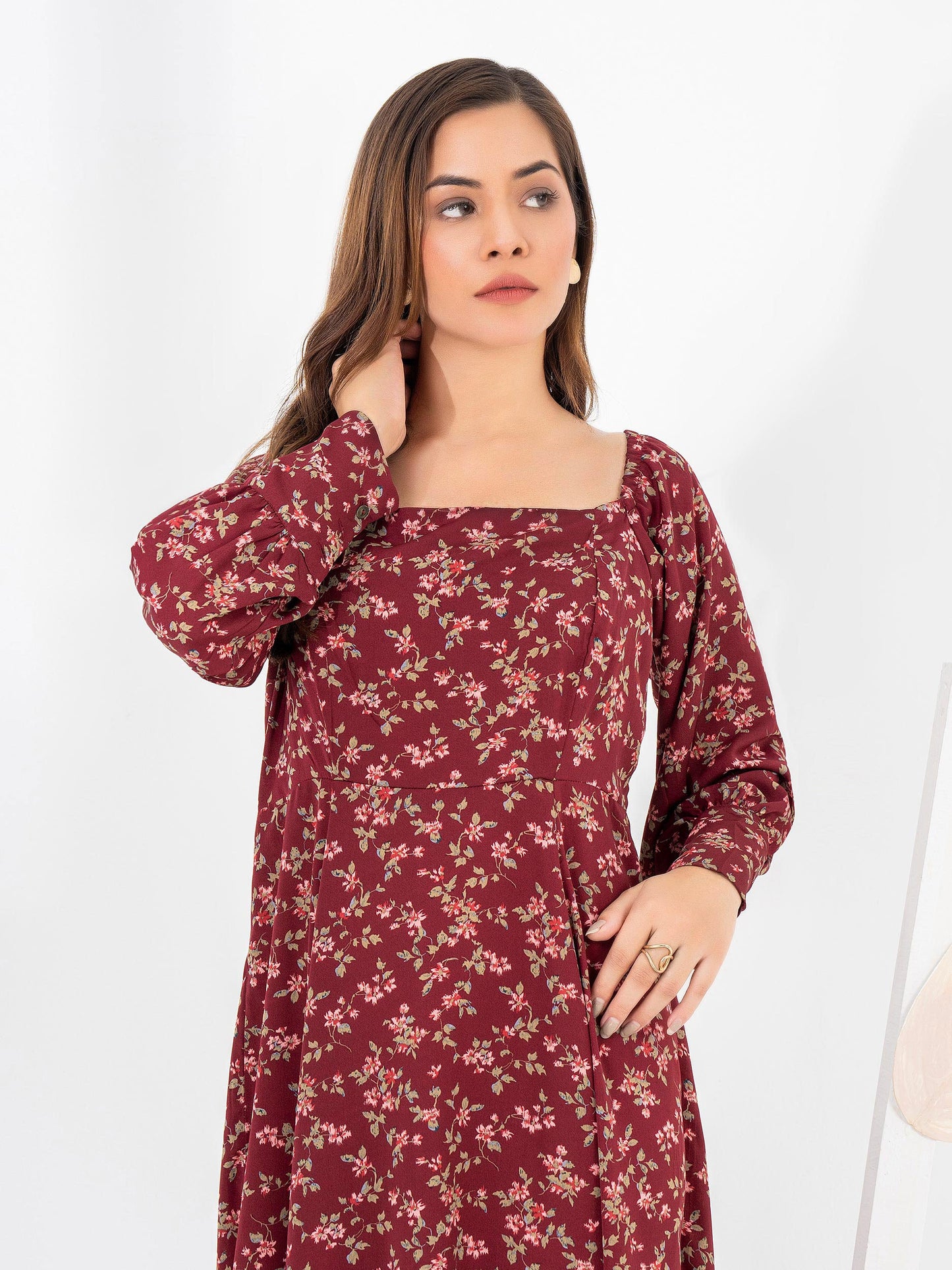 Printed Silk Dress
