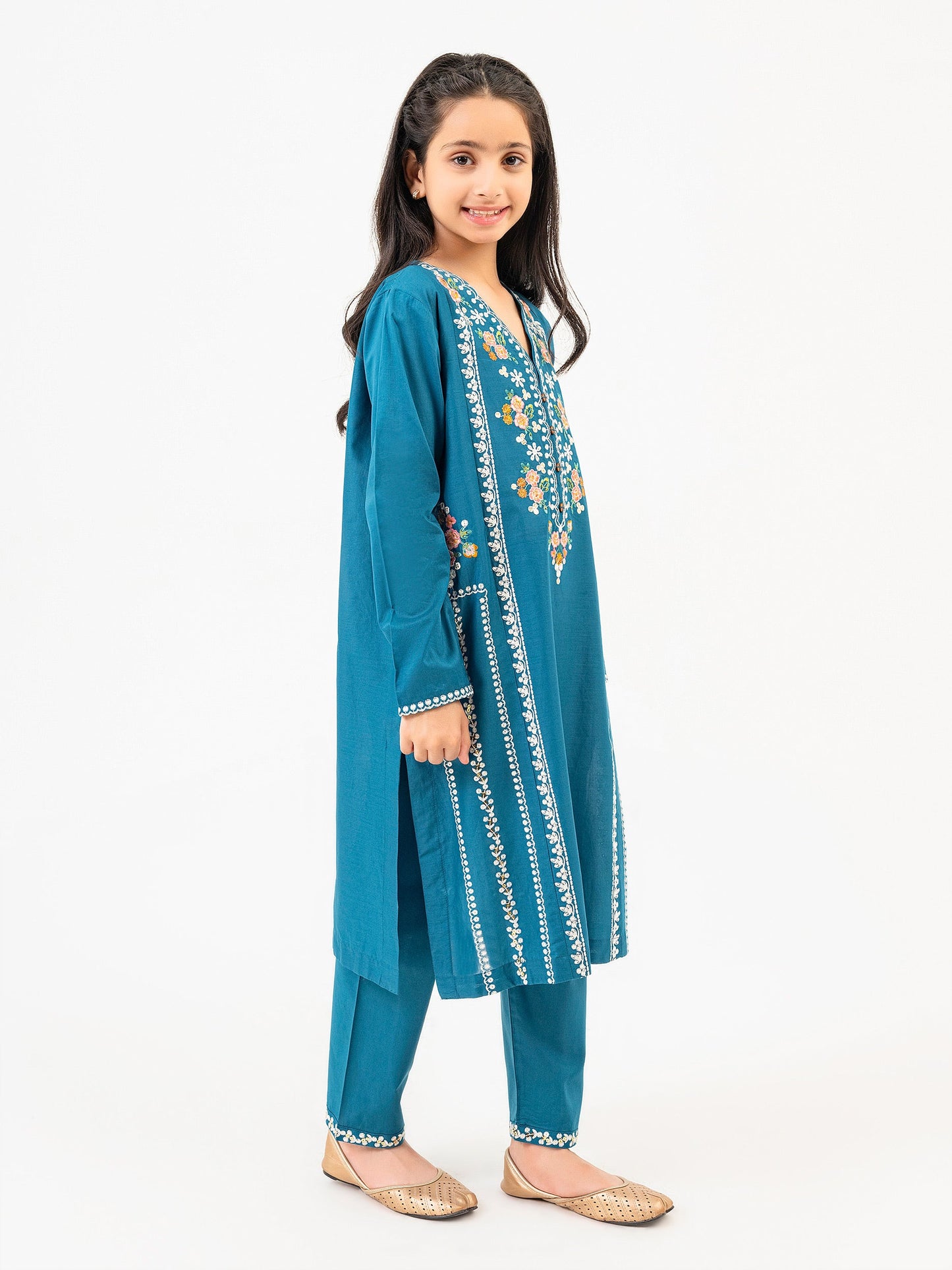 2 Piece Lawn Suit-Embroidered