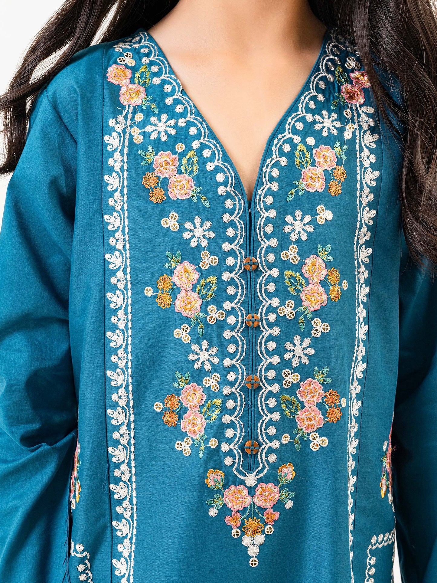 2 Piece Lawn Suit-Embroidered