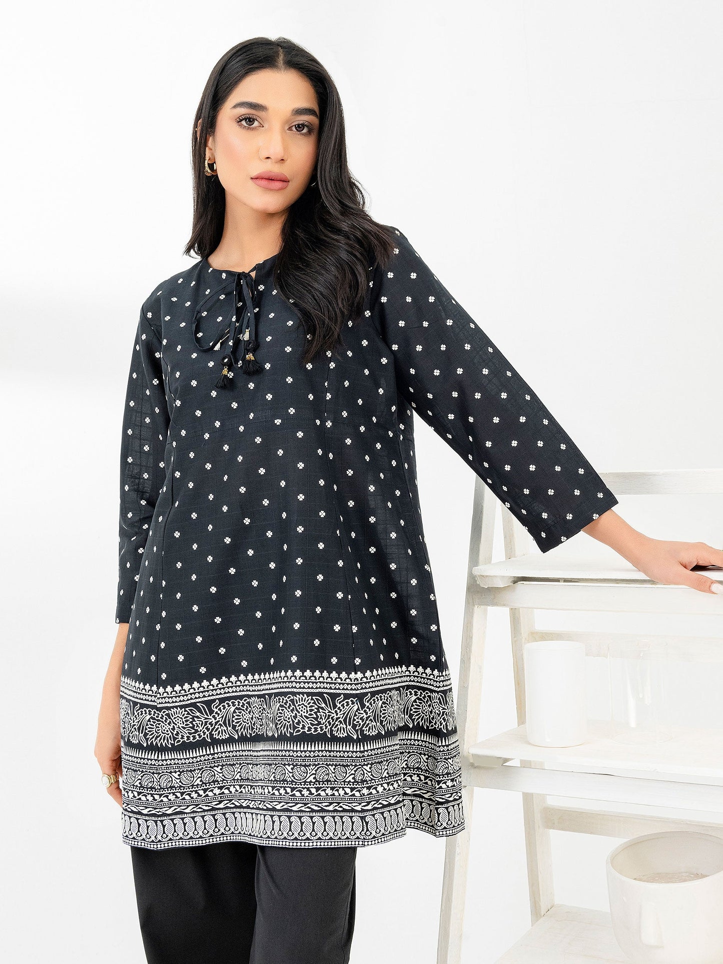 Lawn Kurti-Paste Print (Pret)