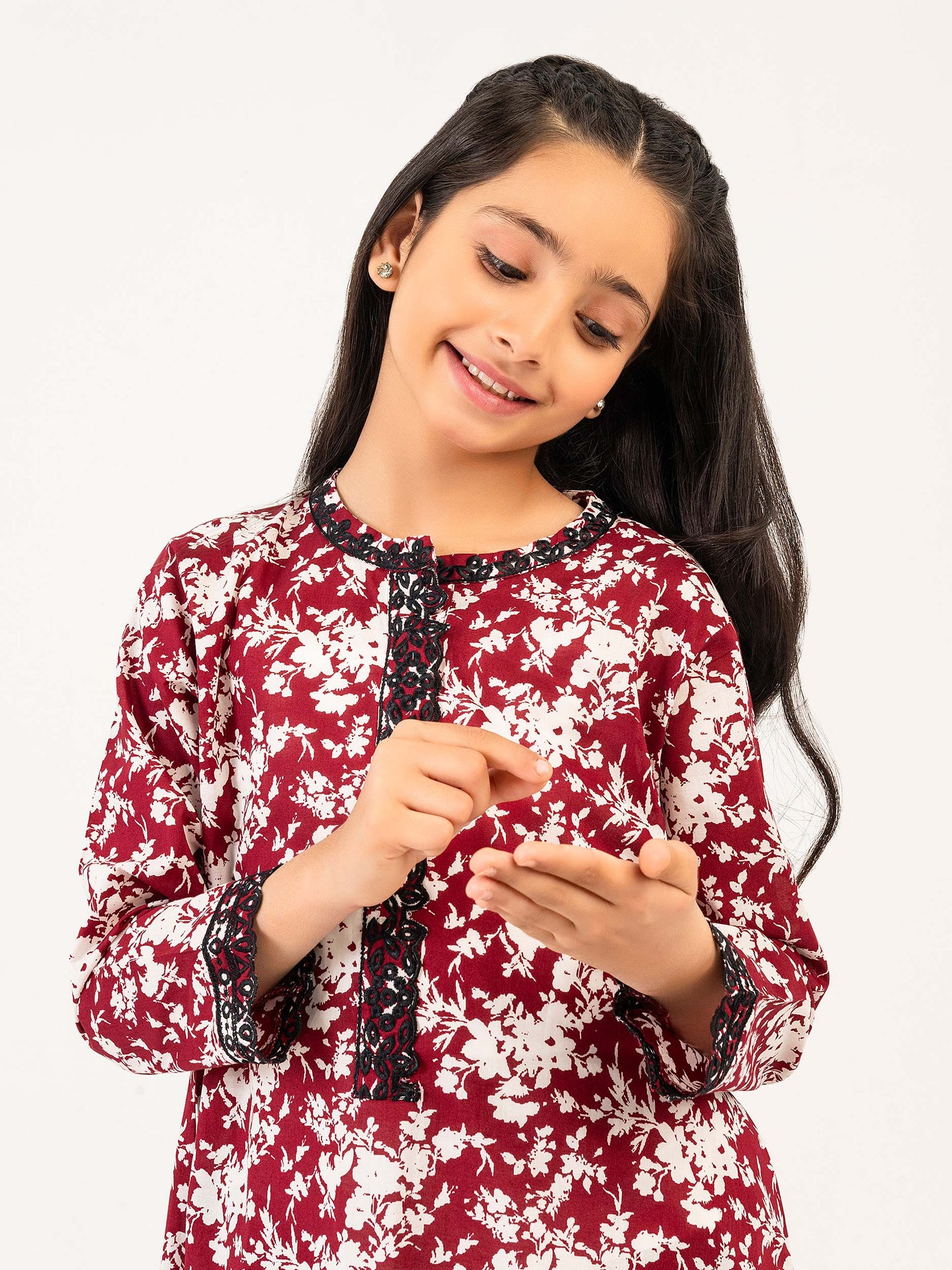 Cambric Shirt-Embroidered
