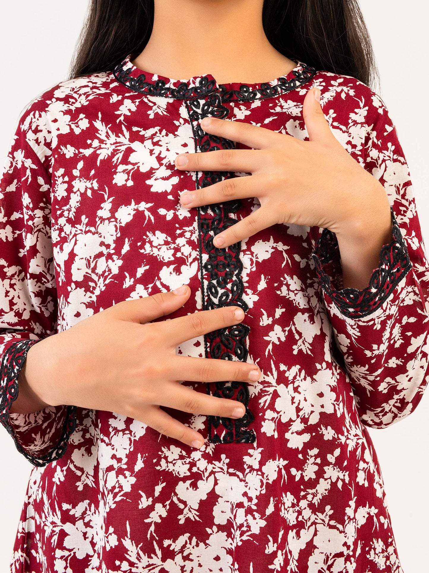 Cambric Shirt-Embroidered