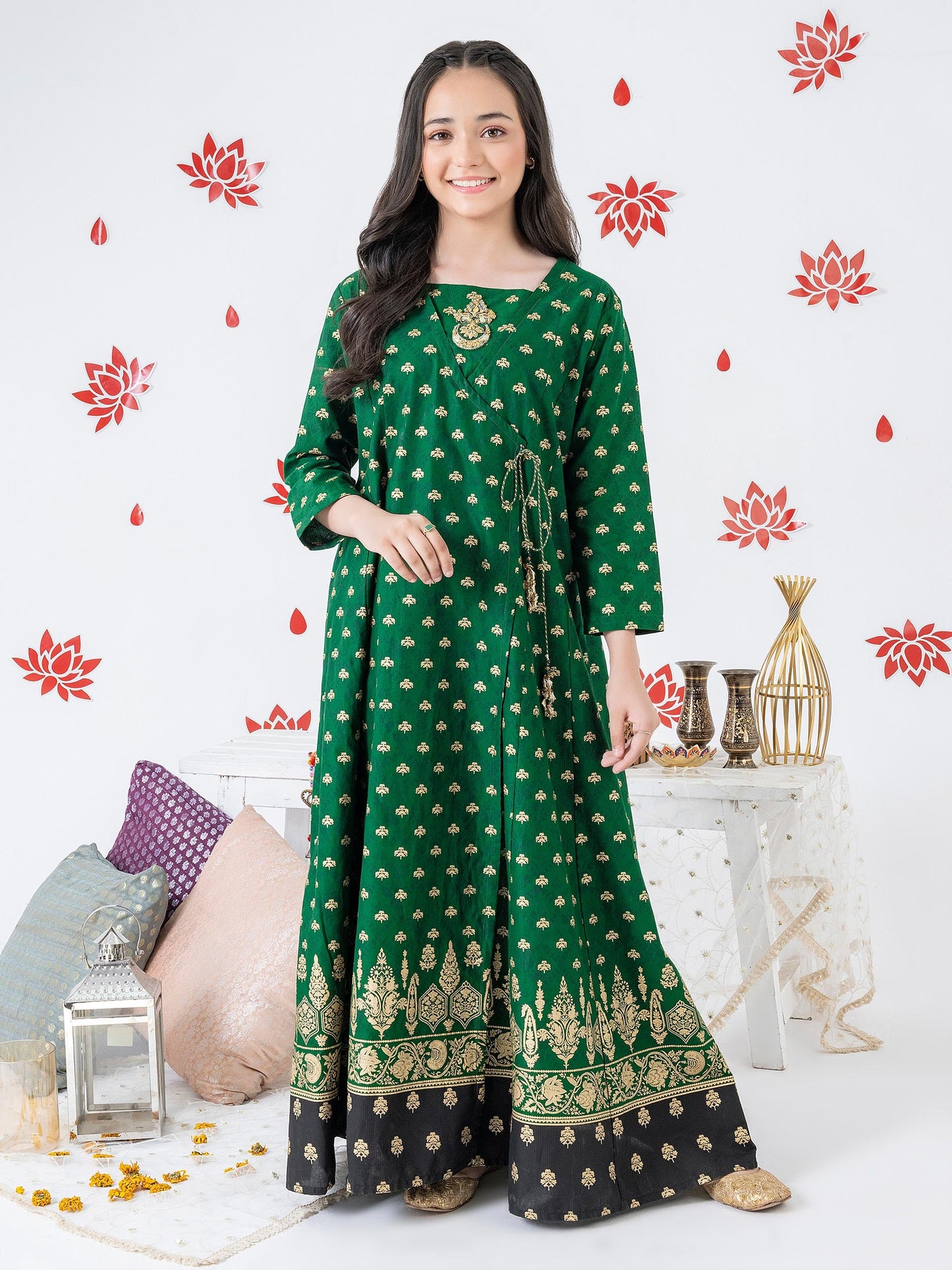 Lawn Frock-Embellished