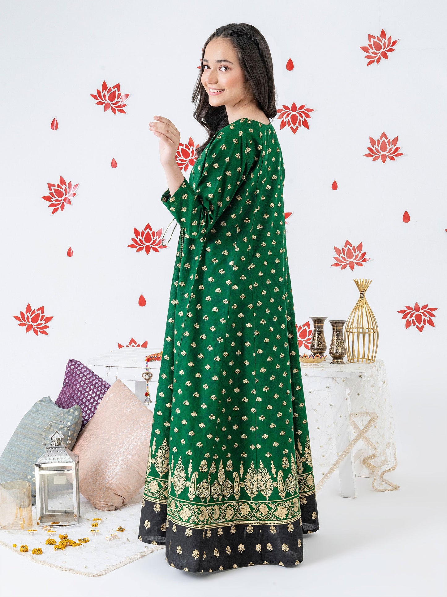 Lawn Frock-Embellished