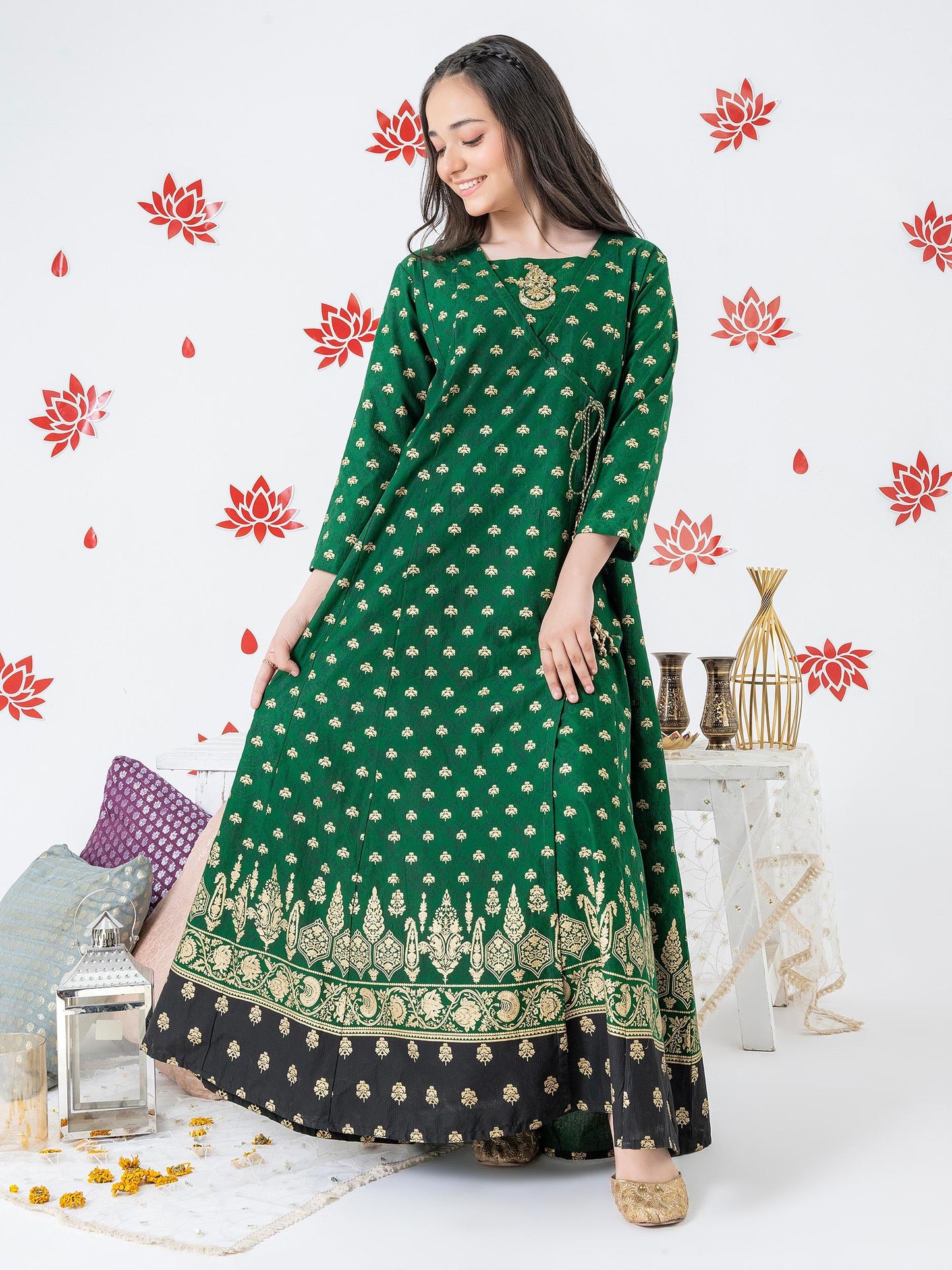 Lawn Frock-Embellished