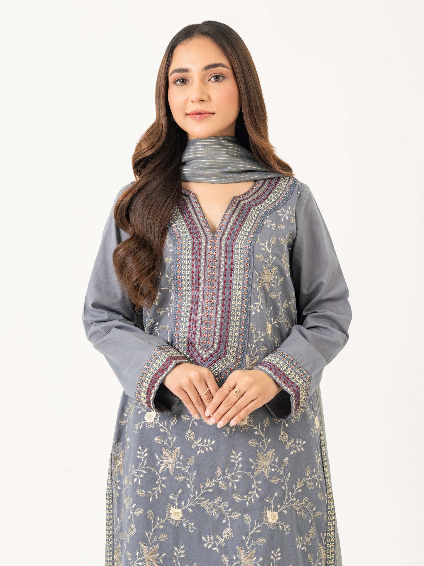 3 Piece Lawn Suit-Embroidered(Pret)