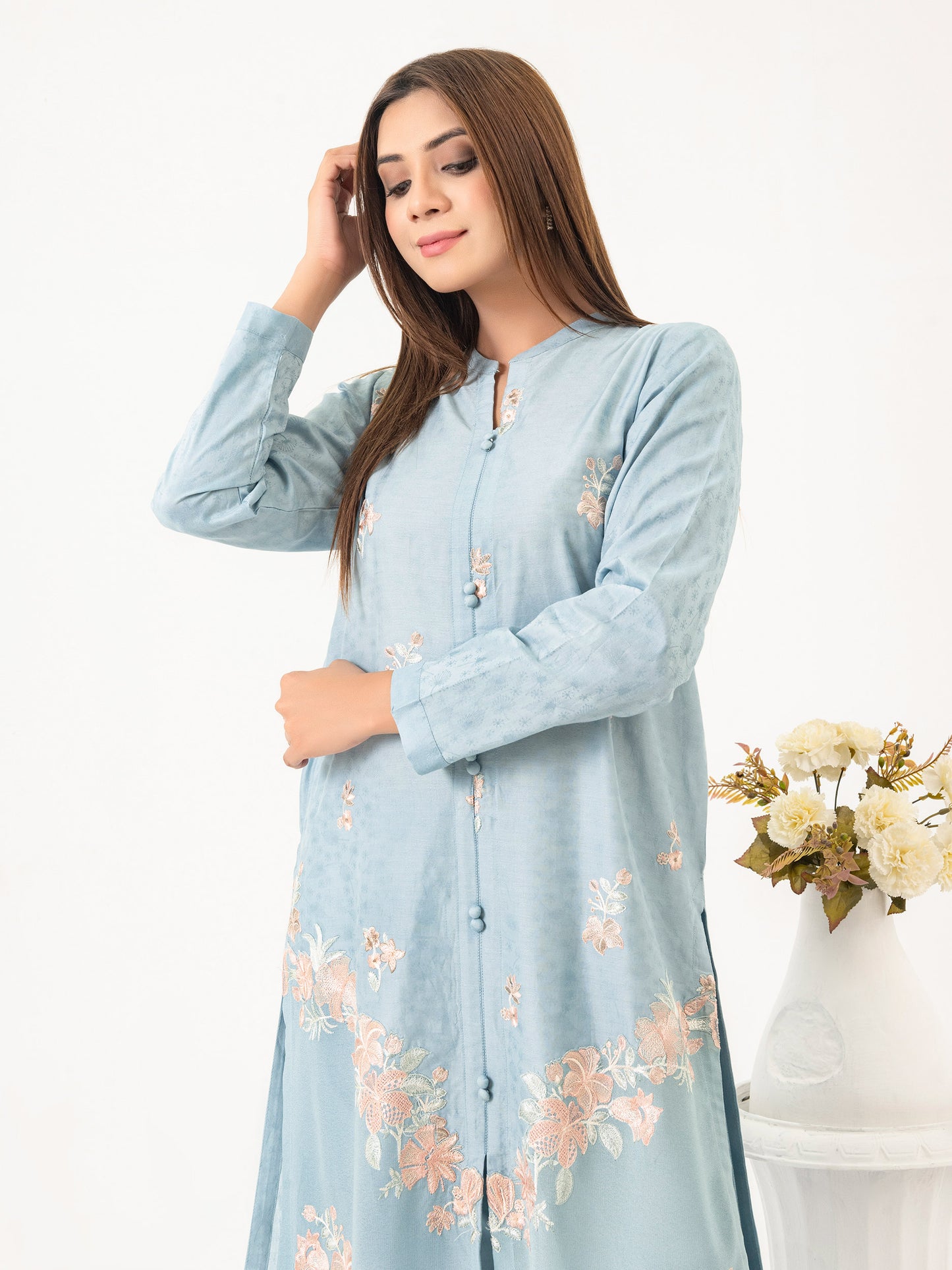 2 Jacquard Suit-Embroidered (Pret)