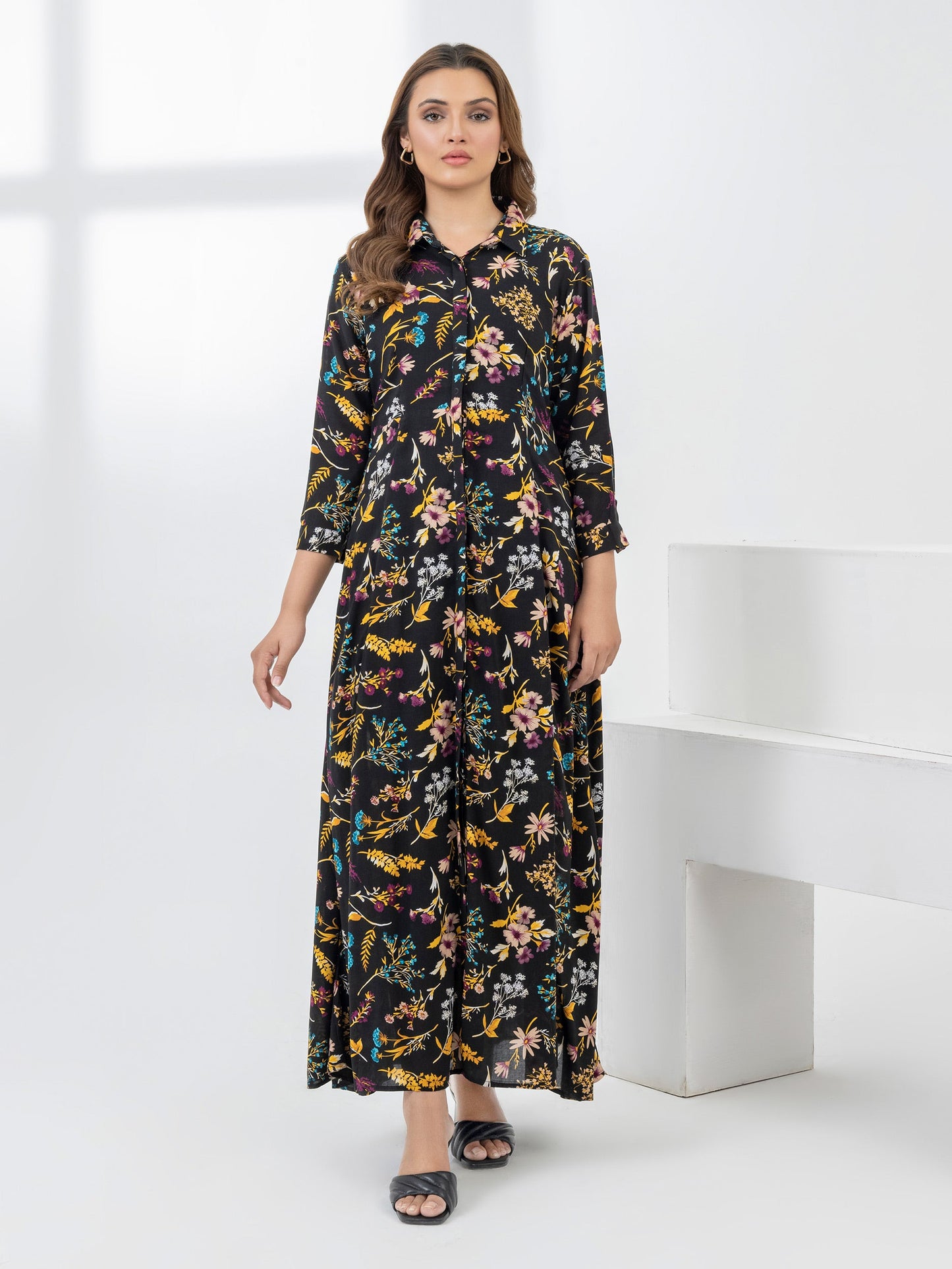 Printed Viscose Dress