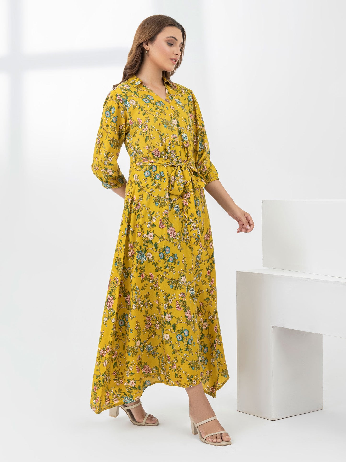 Printed Cambric Dress