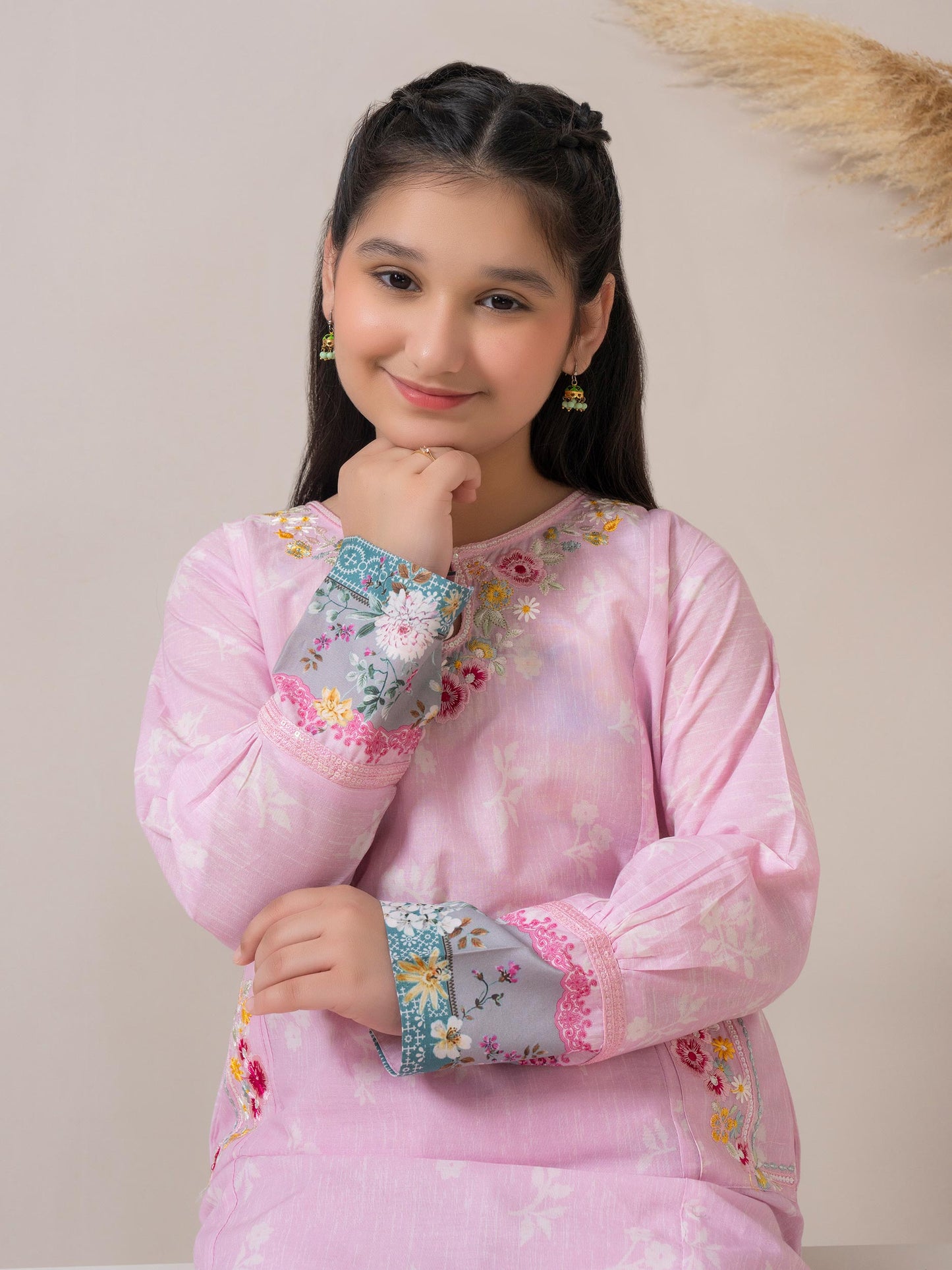2 Piece Lawn Suit-Embroidered