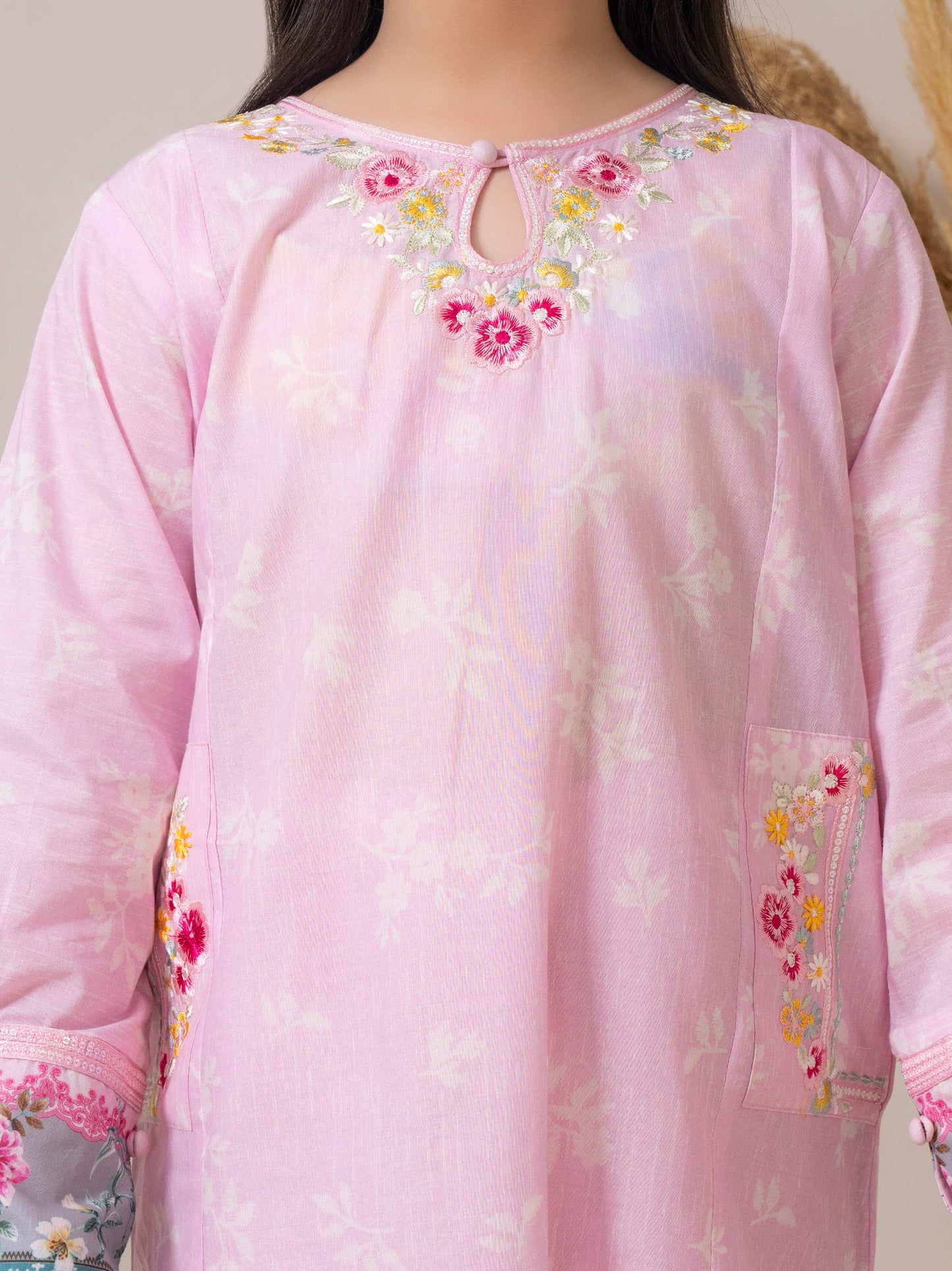 2 Piece Lawn Suit-Embroidered