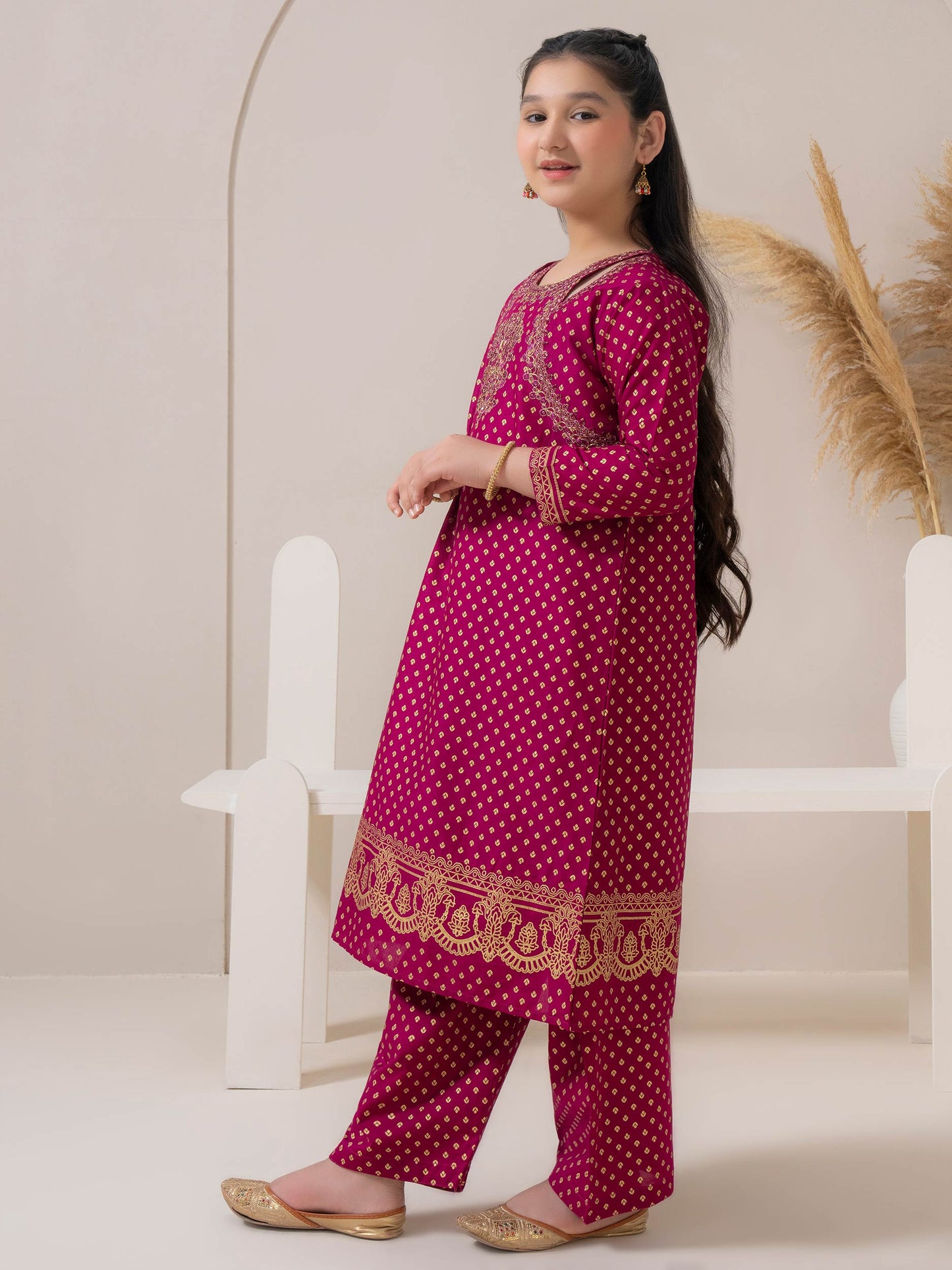 2 Piece Lawn Suit-Embroidered