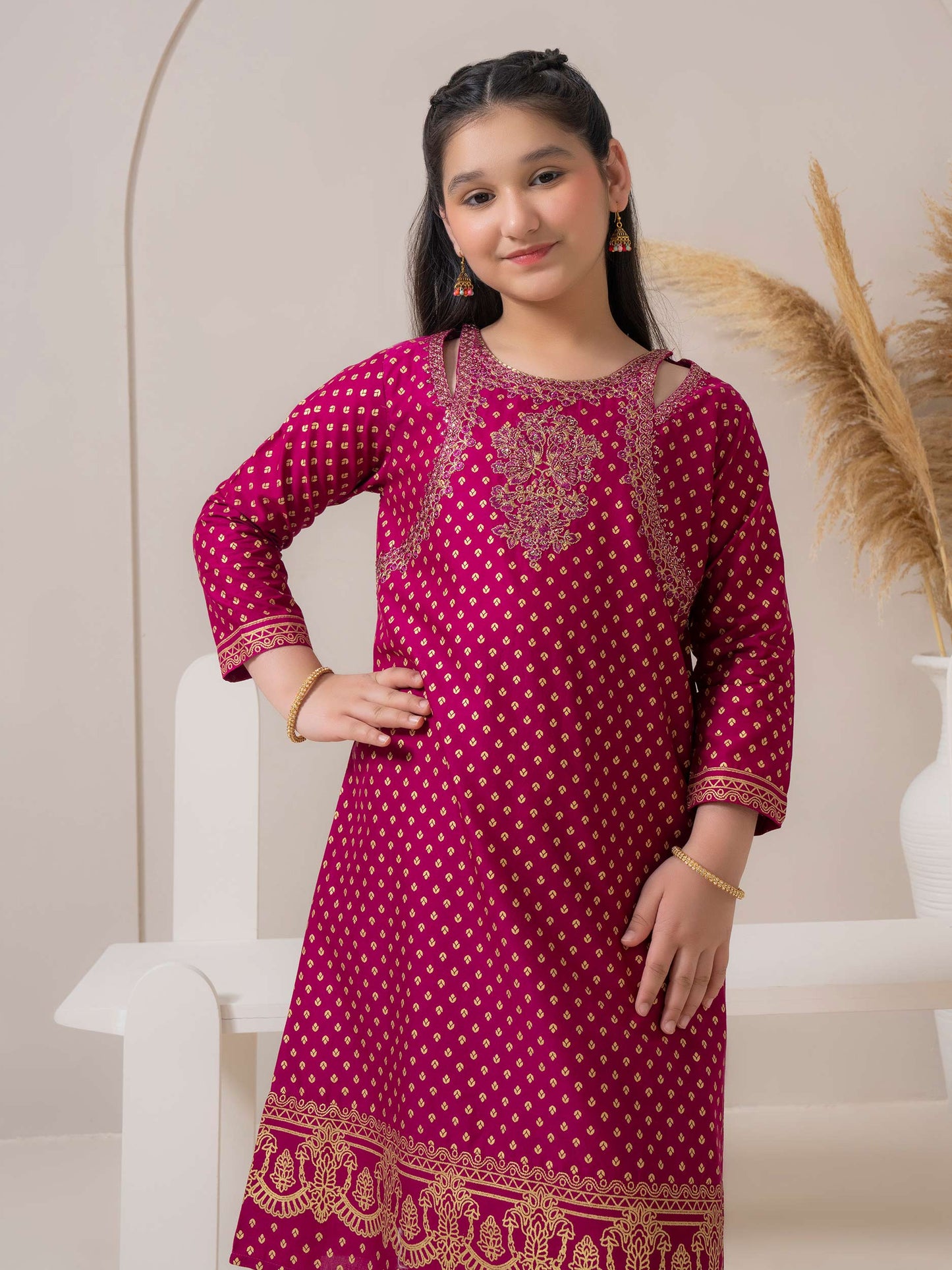 2 Piece Lawn Suit-Embroidered