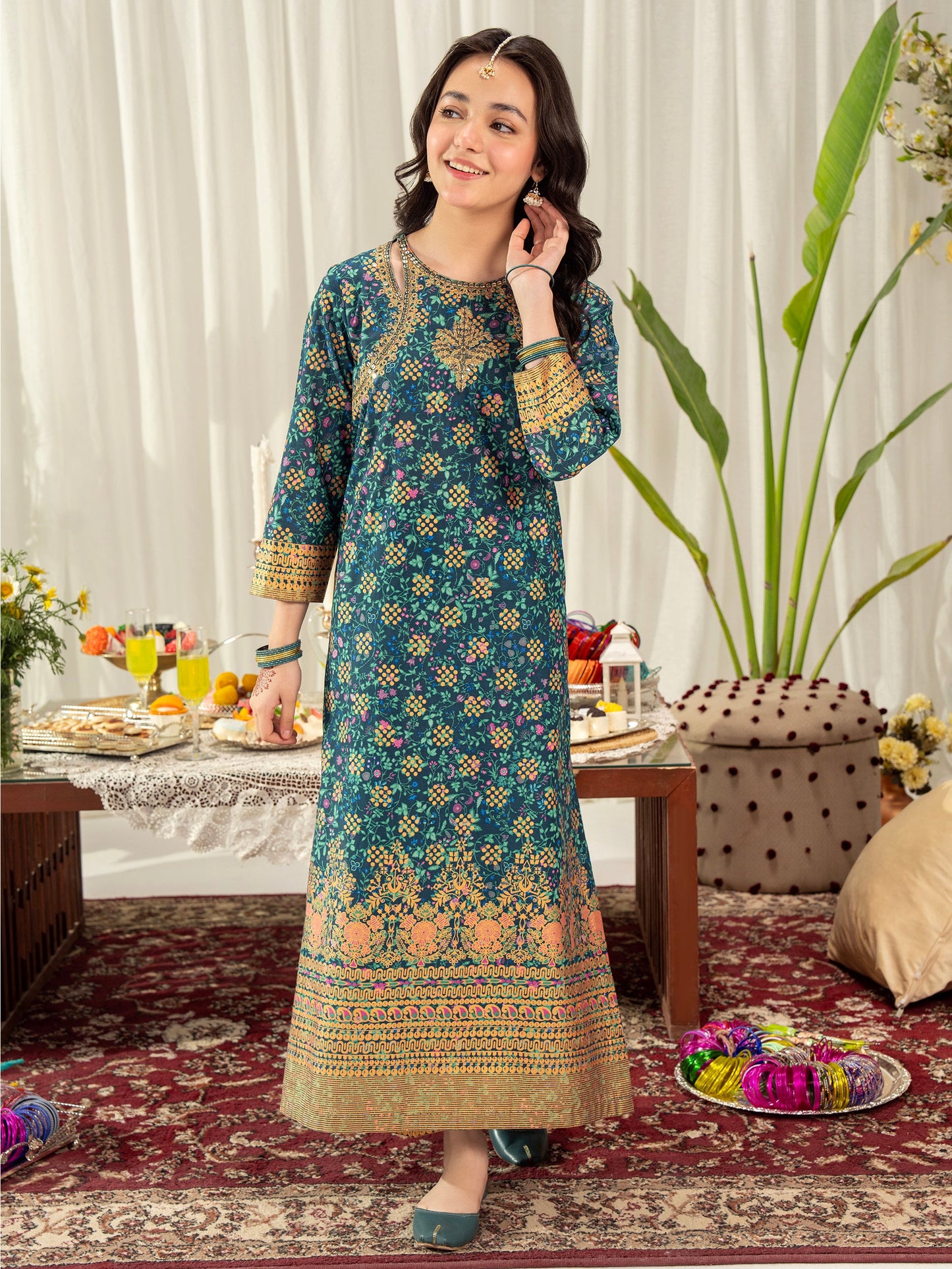 2 Piece Lawn Suit-Embroidered