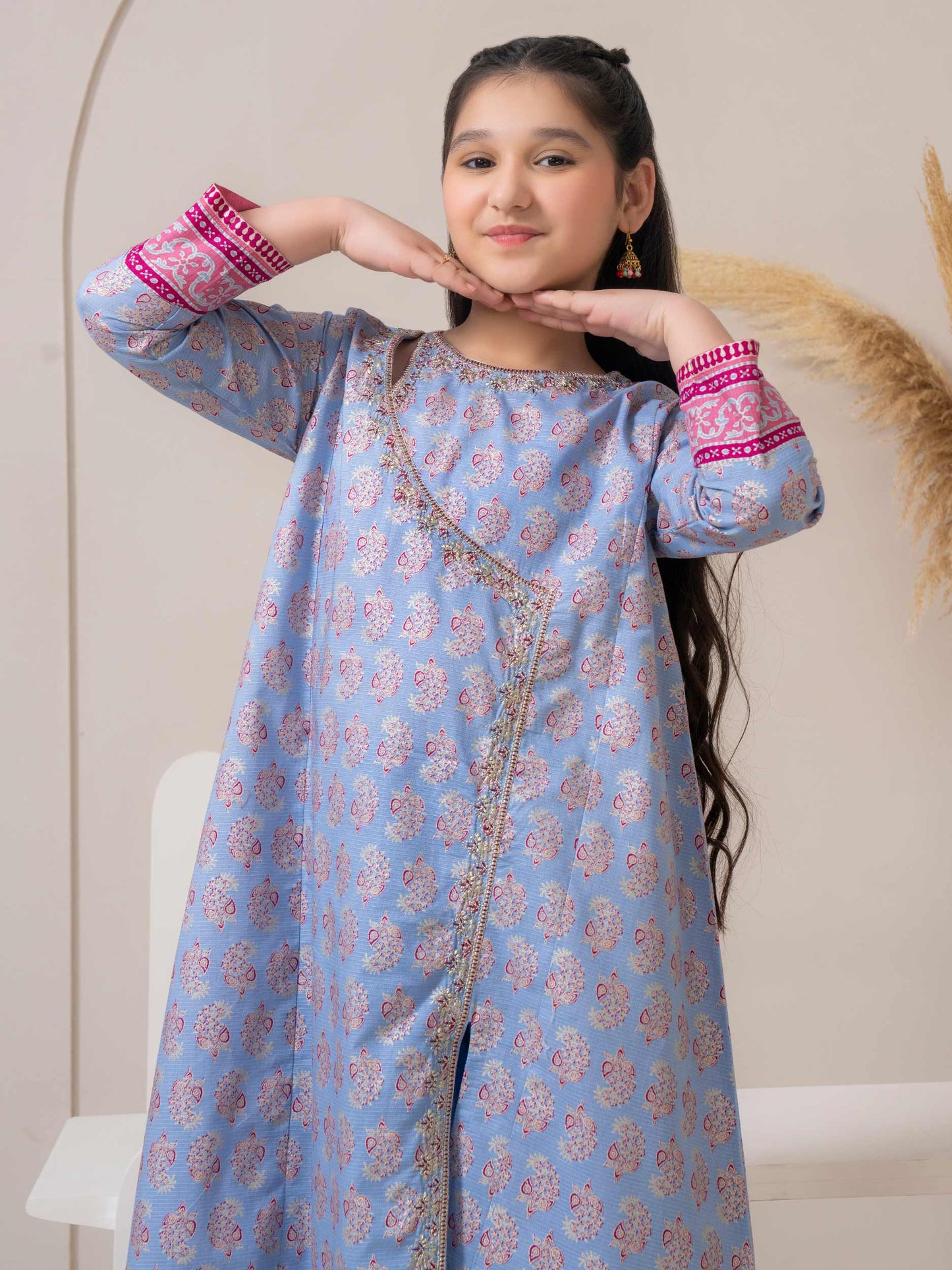 2 Piece Lawn Suit-Embroidered