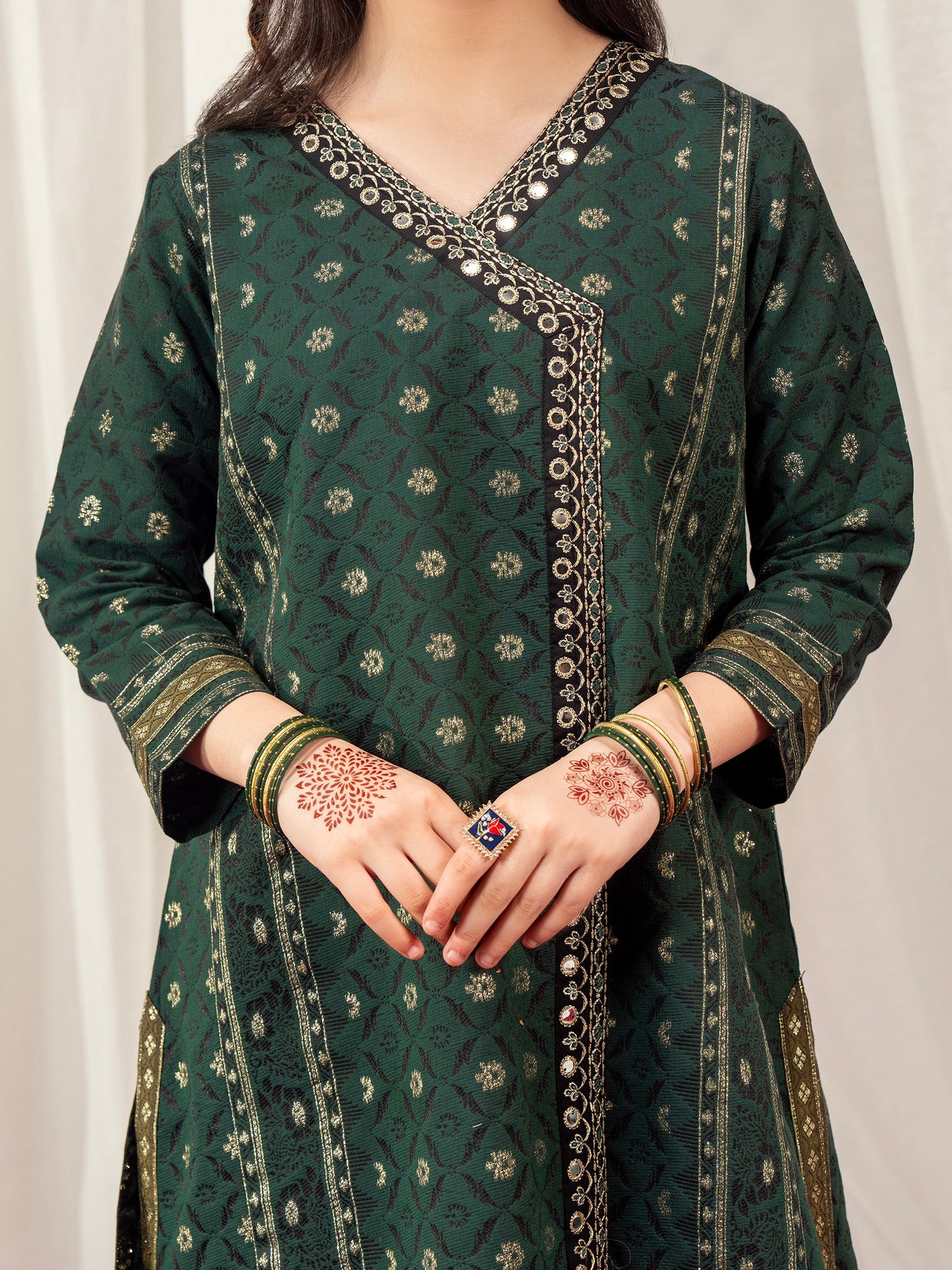 2 Piece Jacquard Suit-Embroidered