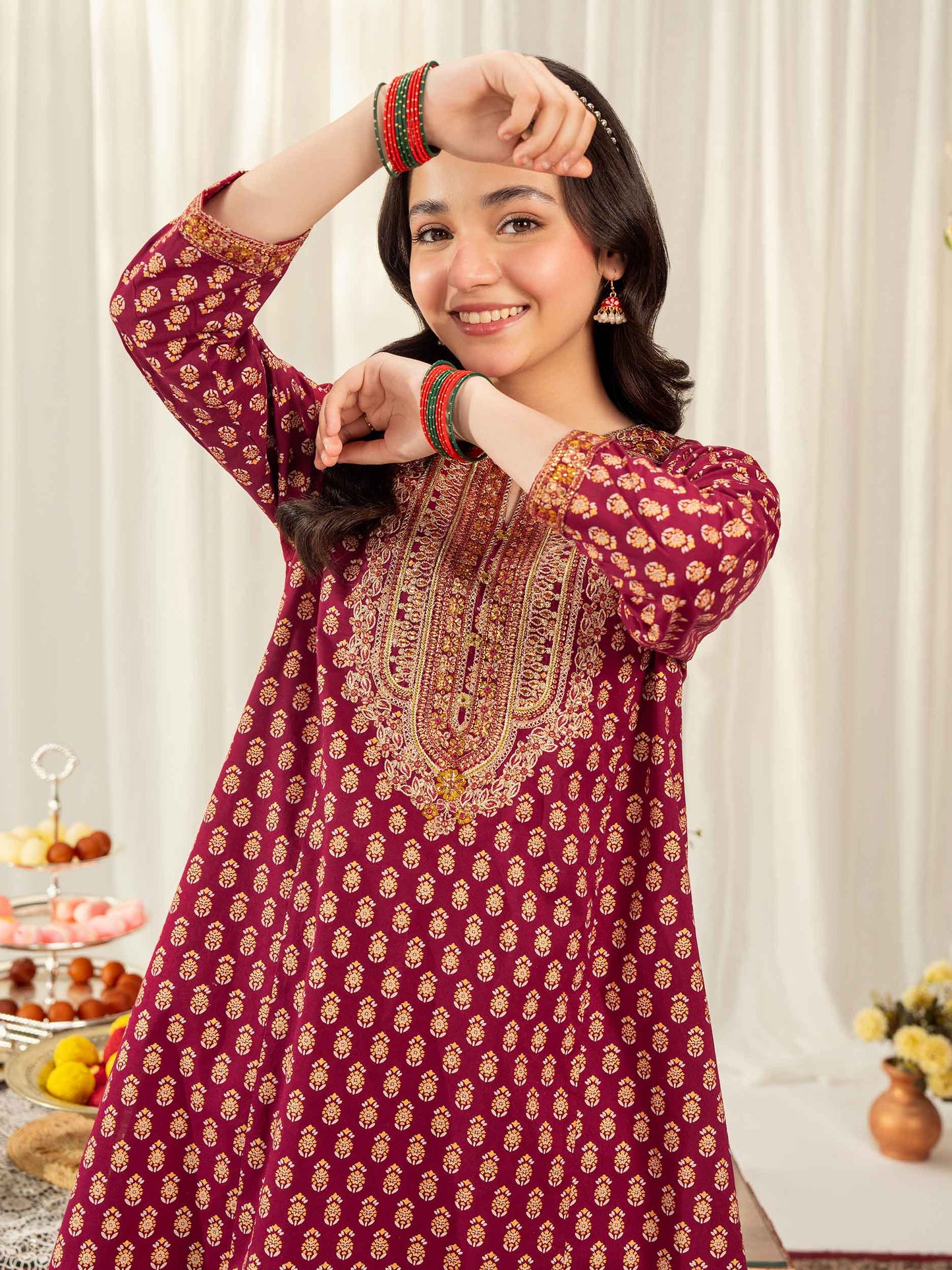2 Piece Lawn Suit-Embroidered