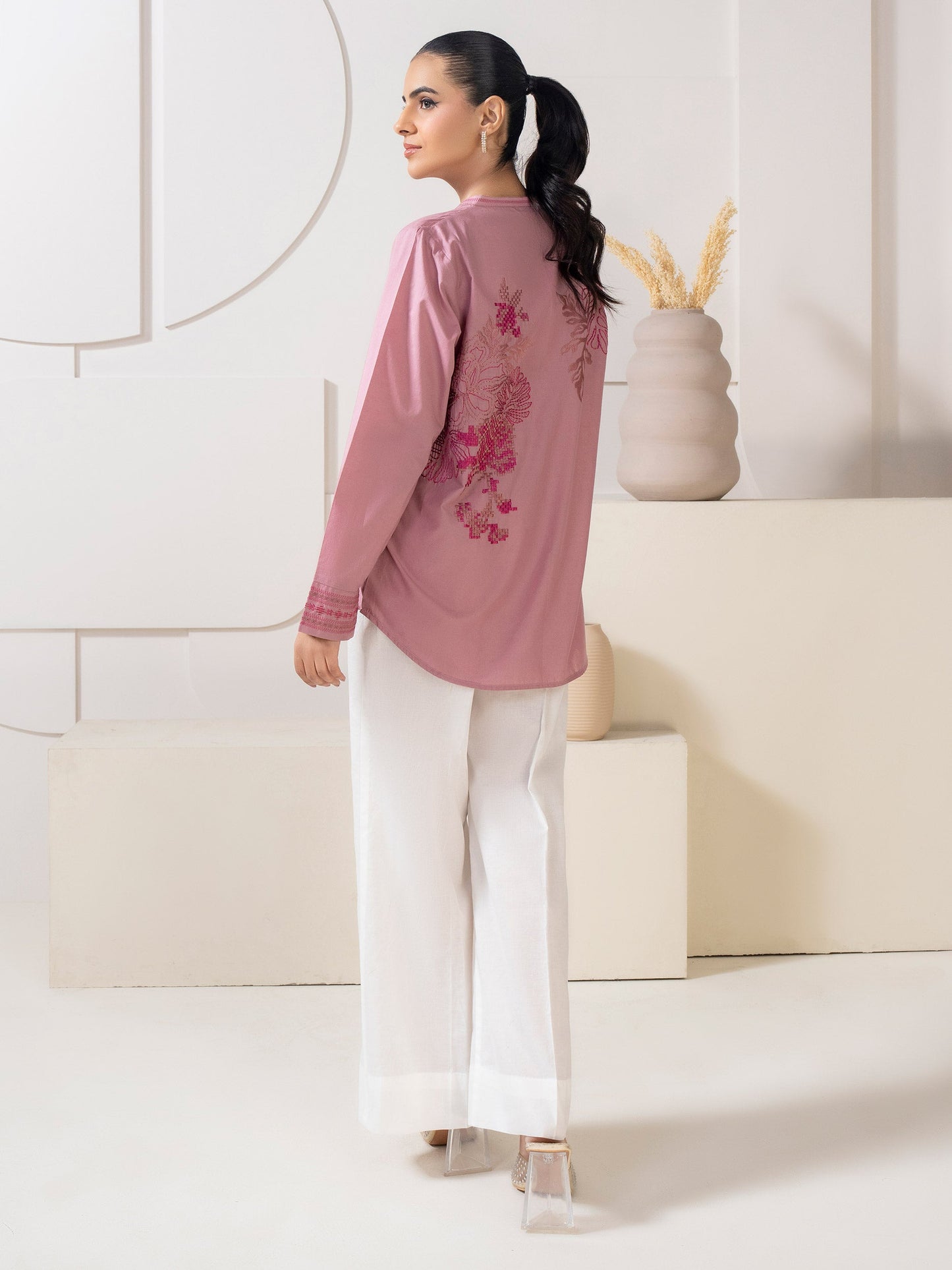 Embroidered Cambric Top