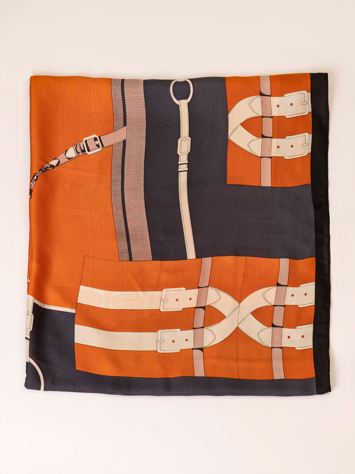 Multi-Tone Printed Silk Scarf