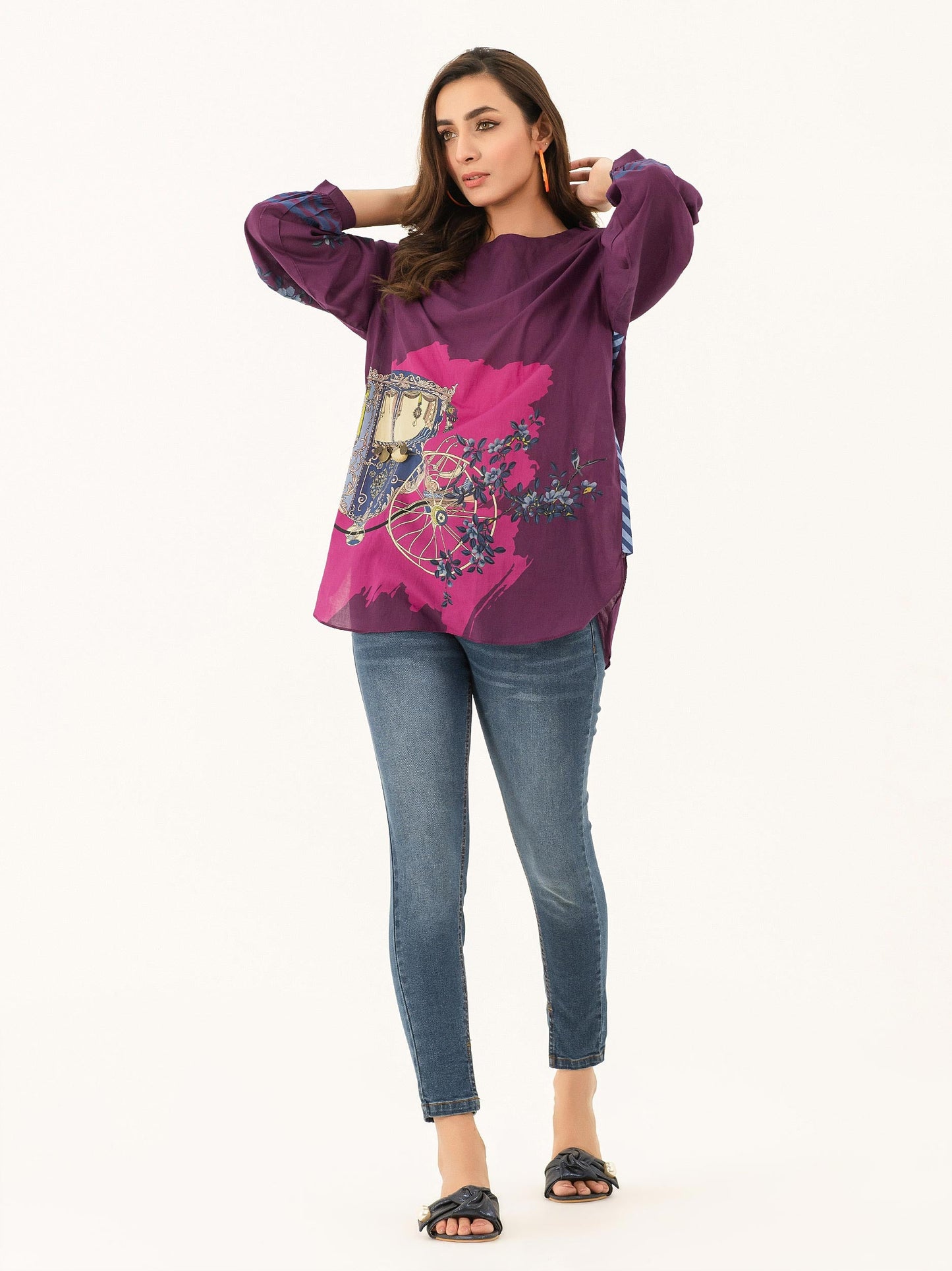 Printed Lawn Top
