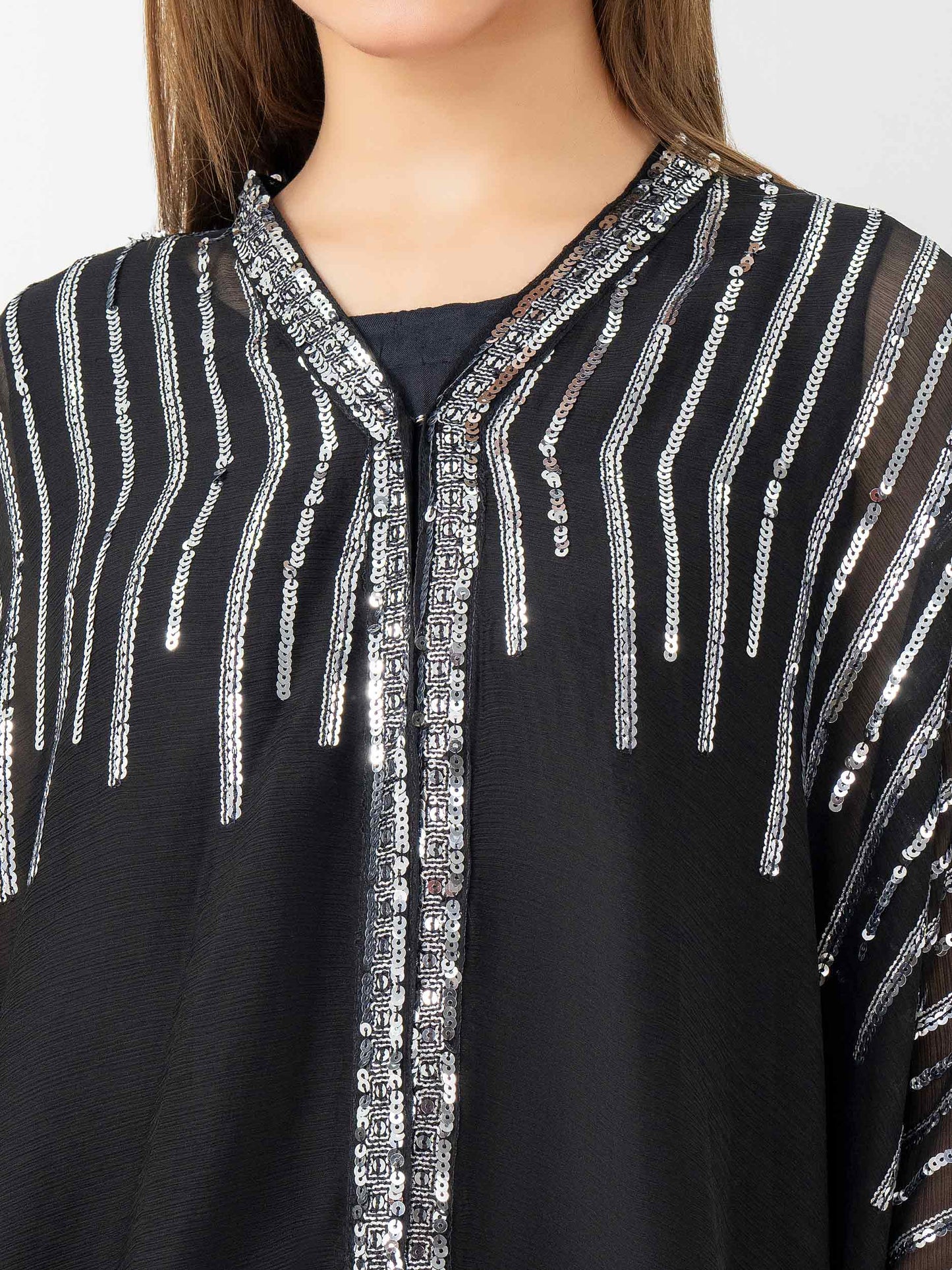 2 Piece Chiffon Suit-Embellished (Pret)