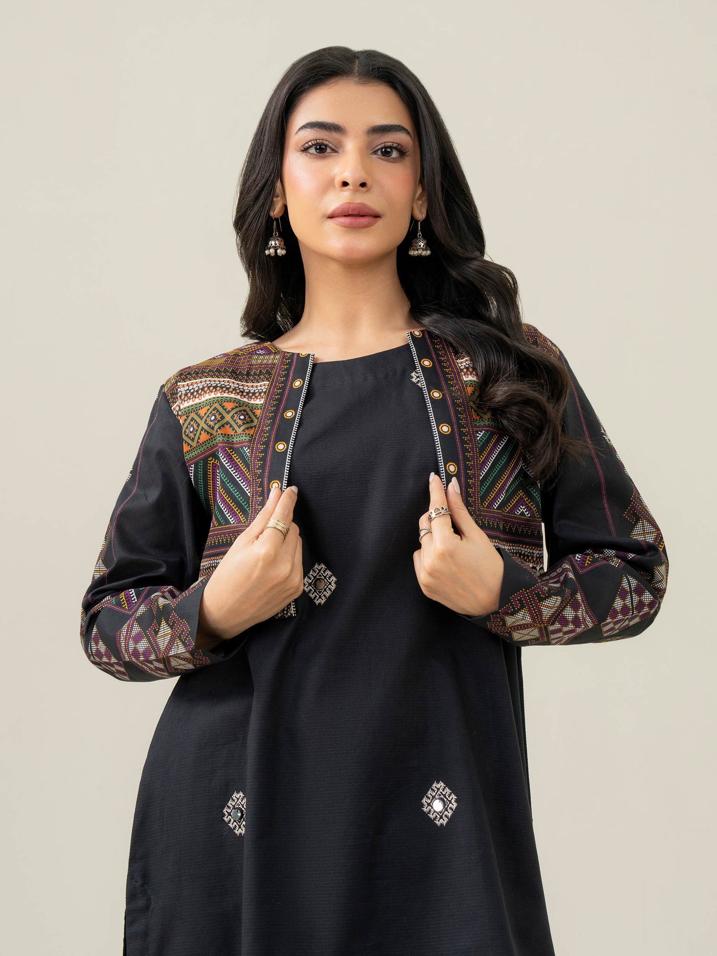 Lawn Shirt With Bolero-Embroidered (Pret)