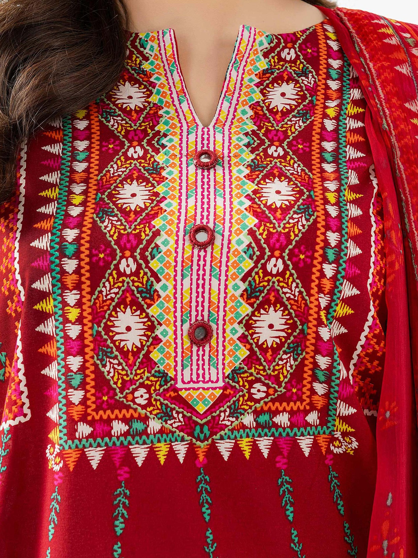 3 Piece Lawn Suit-Embroidered (Pret)