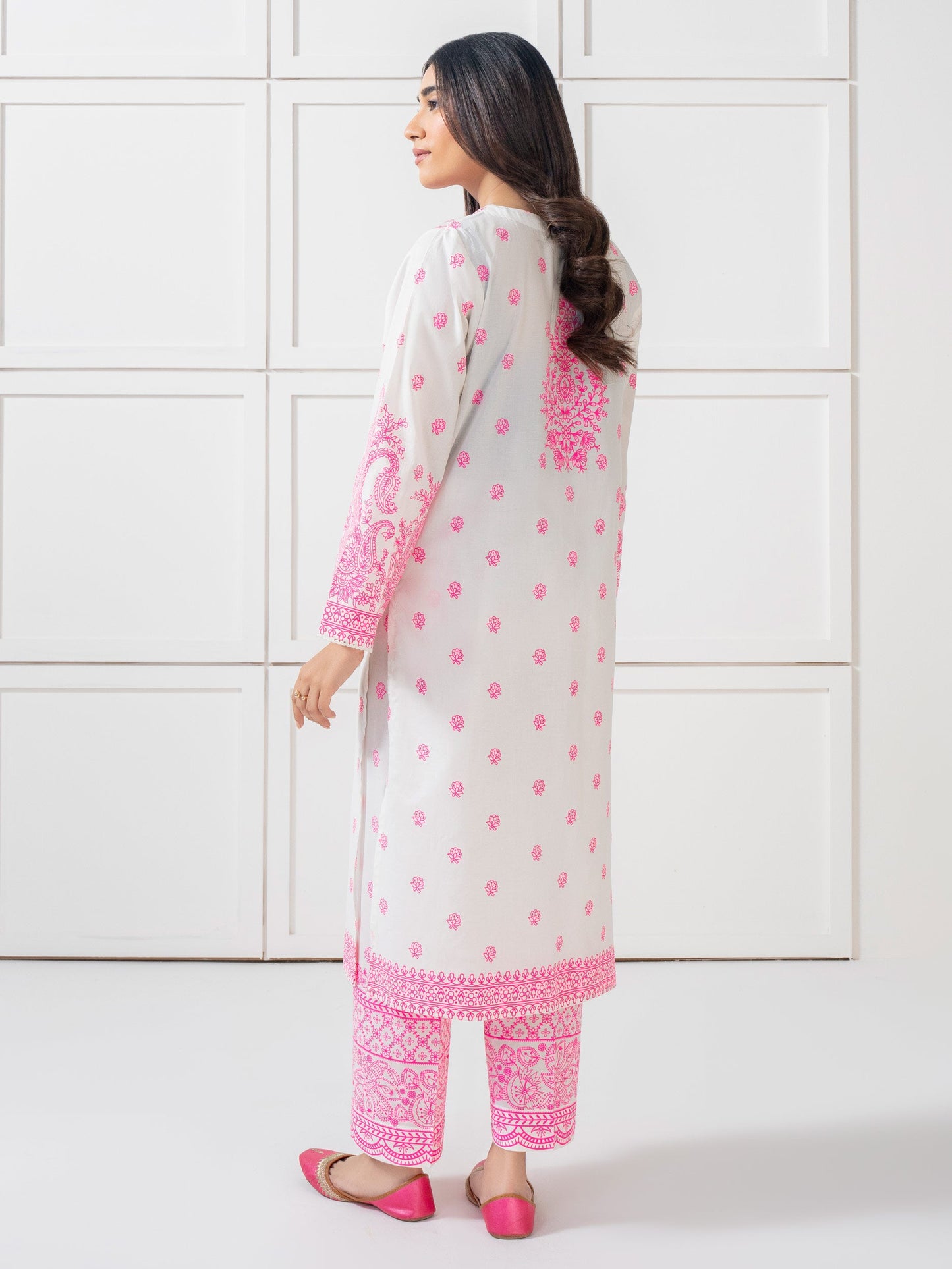 2 Piece Cambric Suit Printed (Pret)
