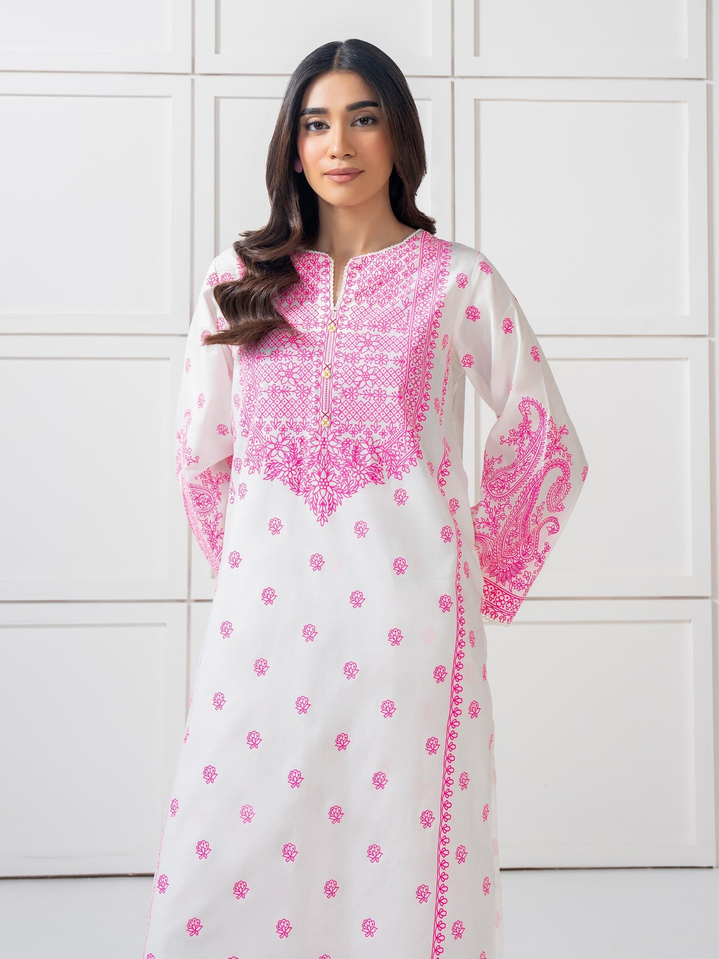 2 Piece Cambric Suit Printed (Pret)