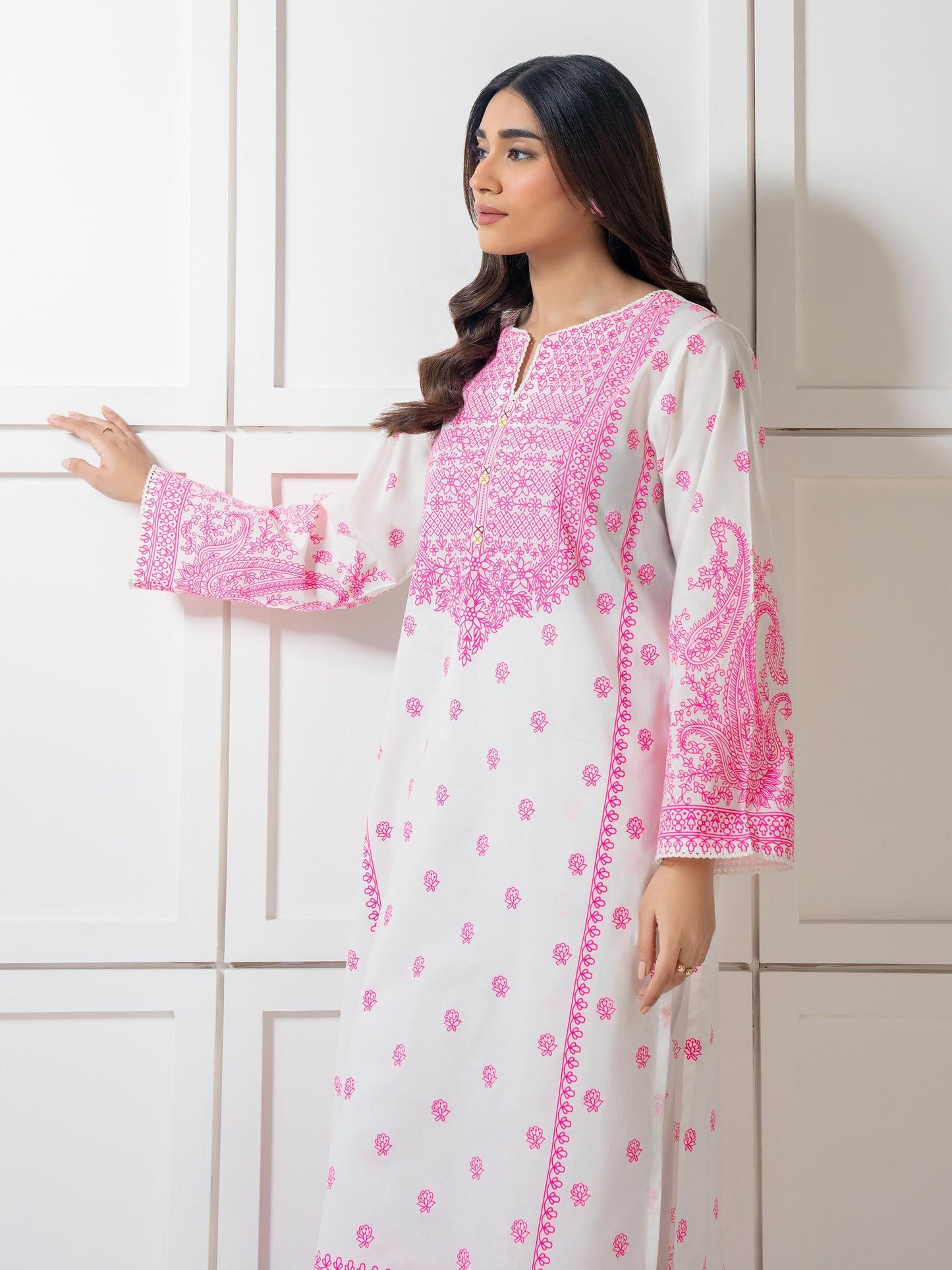 2 Piece Cambric Suit Printed (Pret)