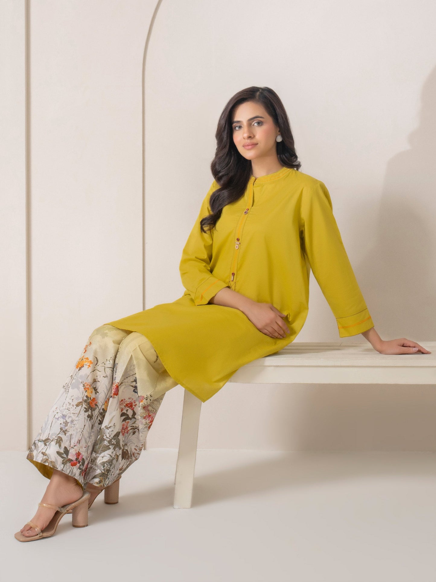 2 Piece Cambric Suit-Printed (Pret)