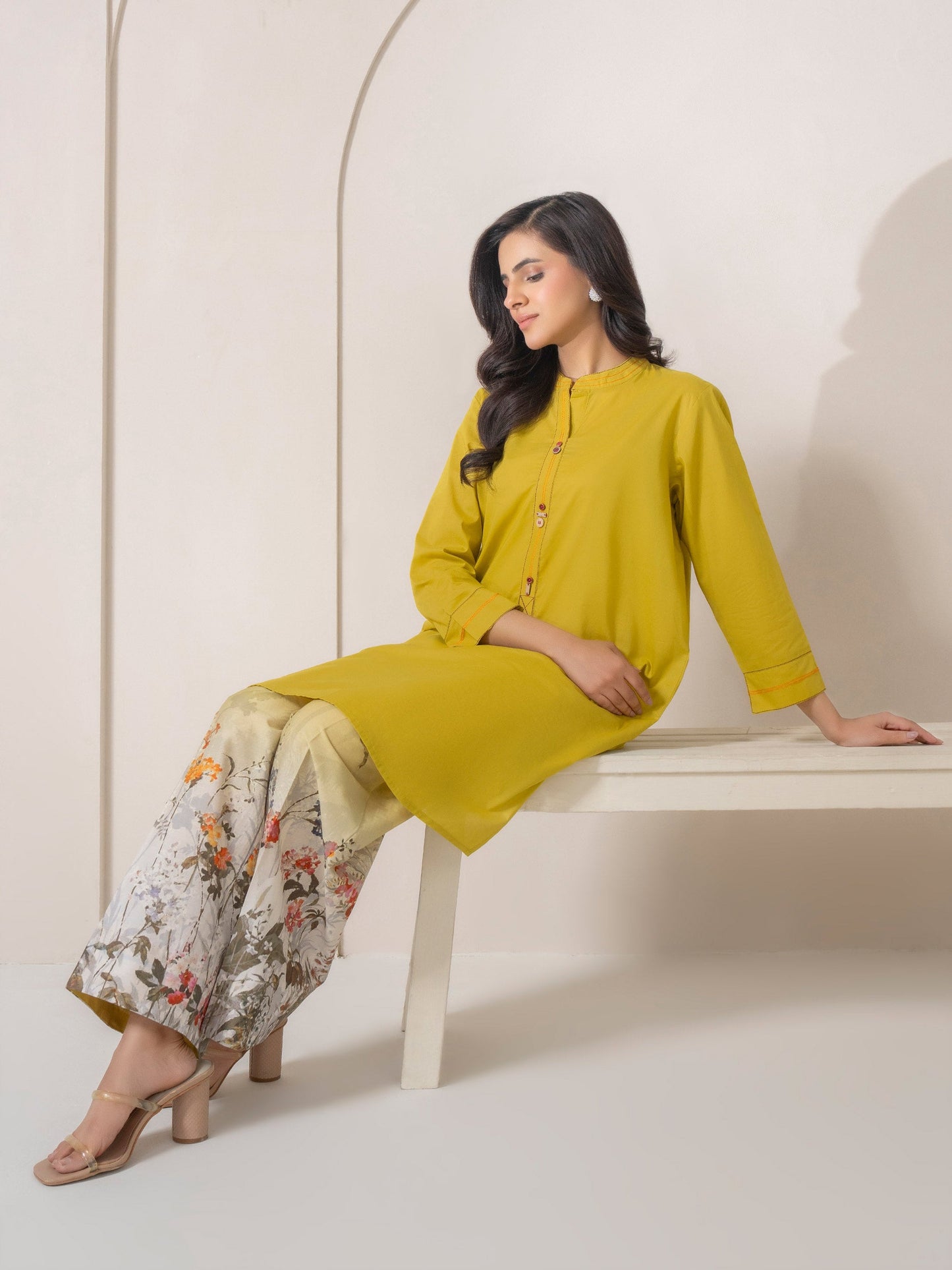 2 Piece Cambric Suit-Printed (Pret)