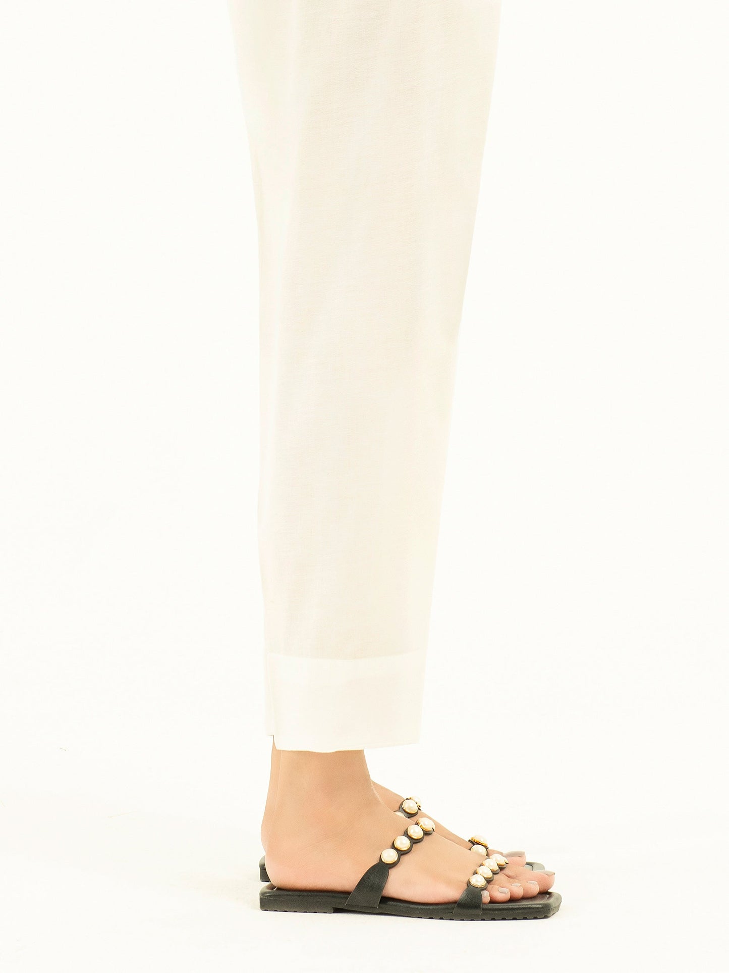 Dyed Crepe Trousers