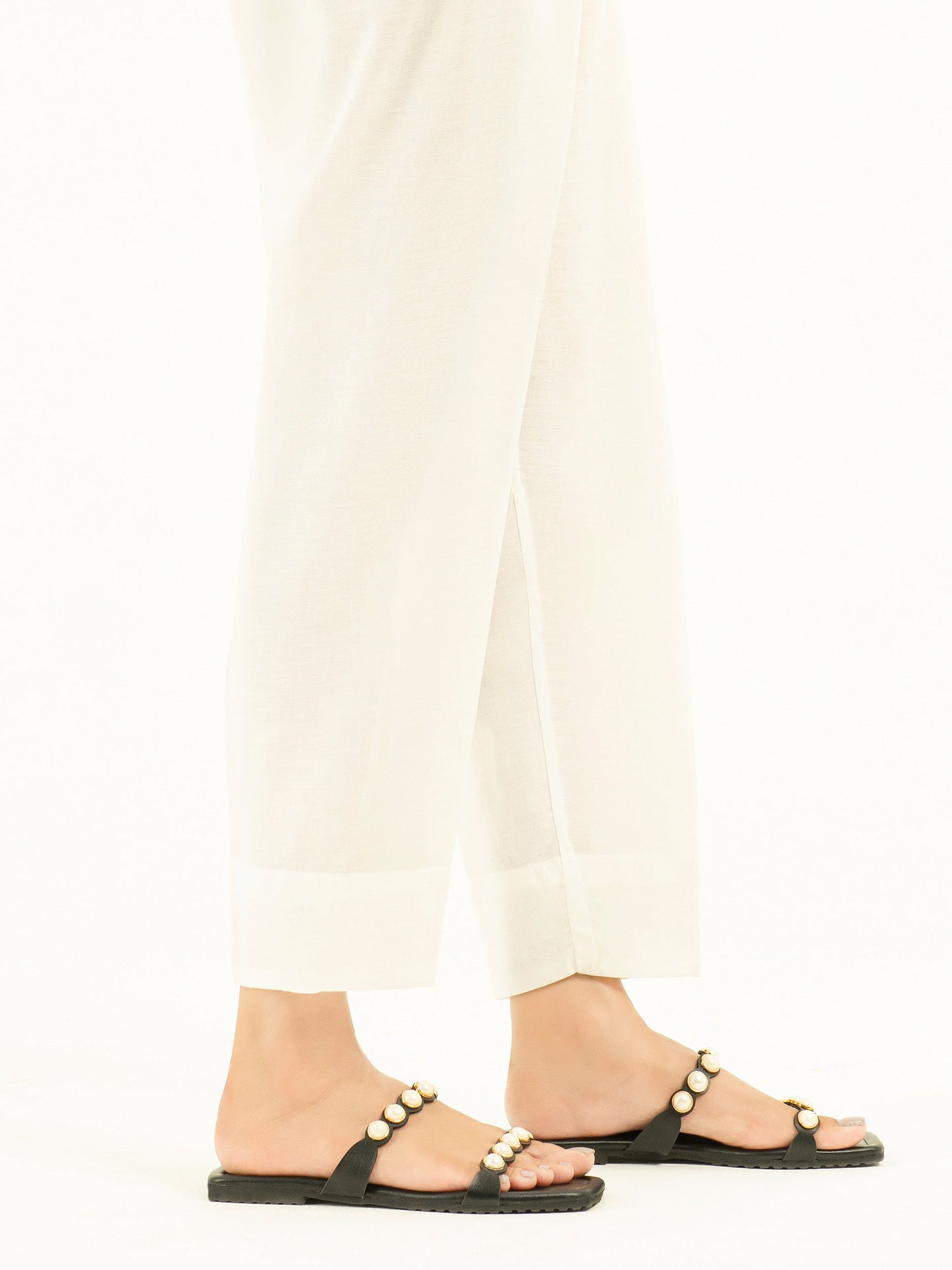 Dyed Crepe Trousers