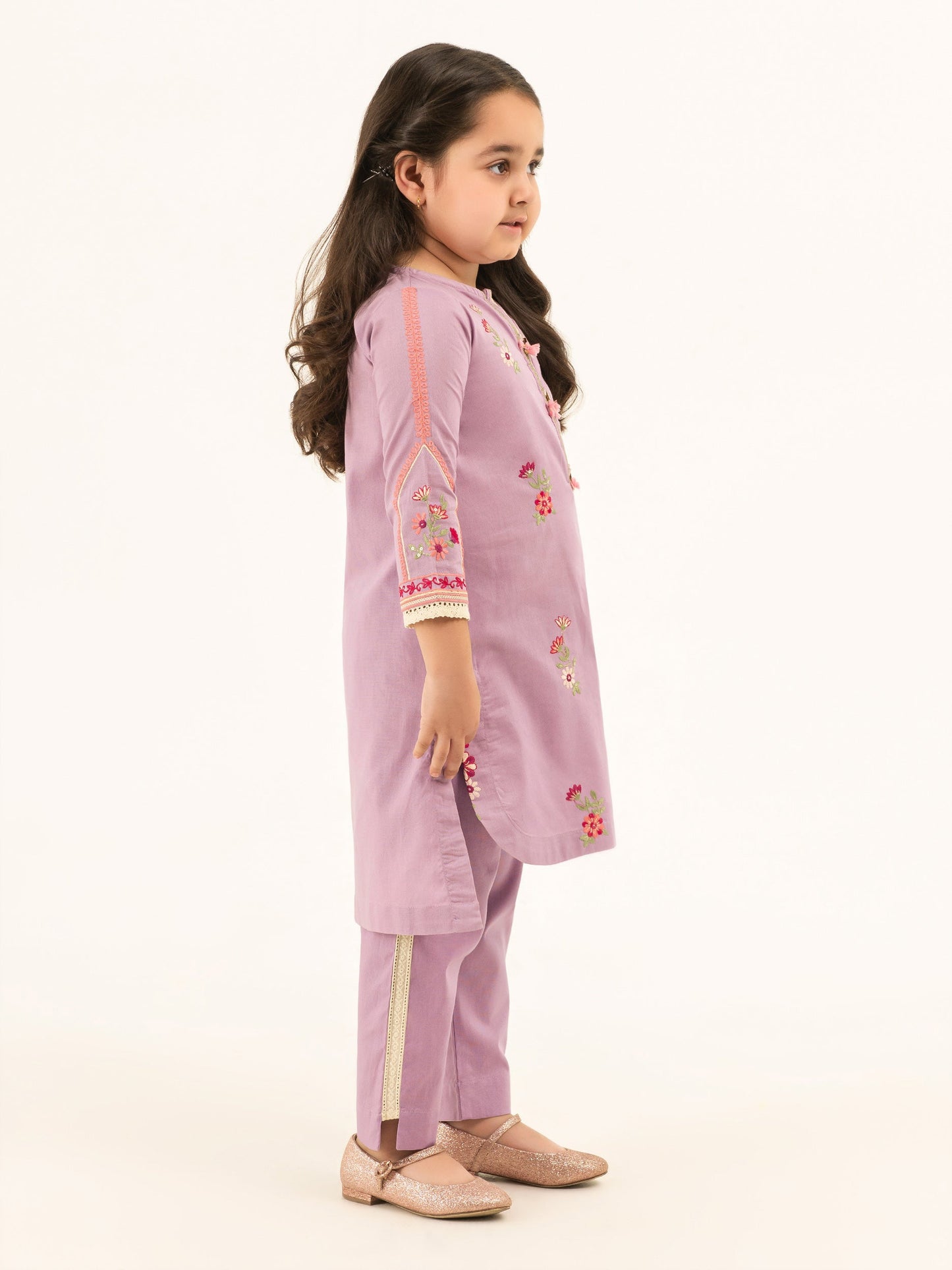 2 Piece Winter Cotton Suit-Embroidered (Pret)