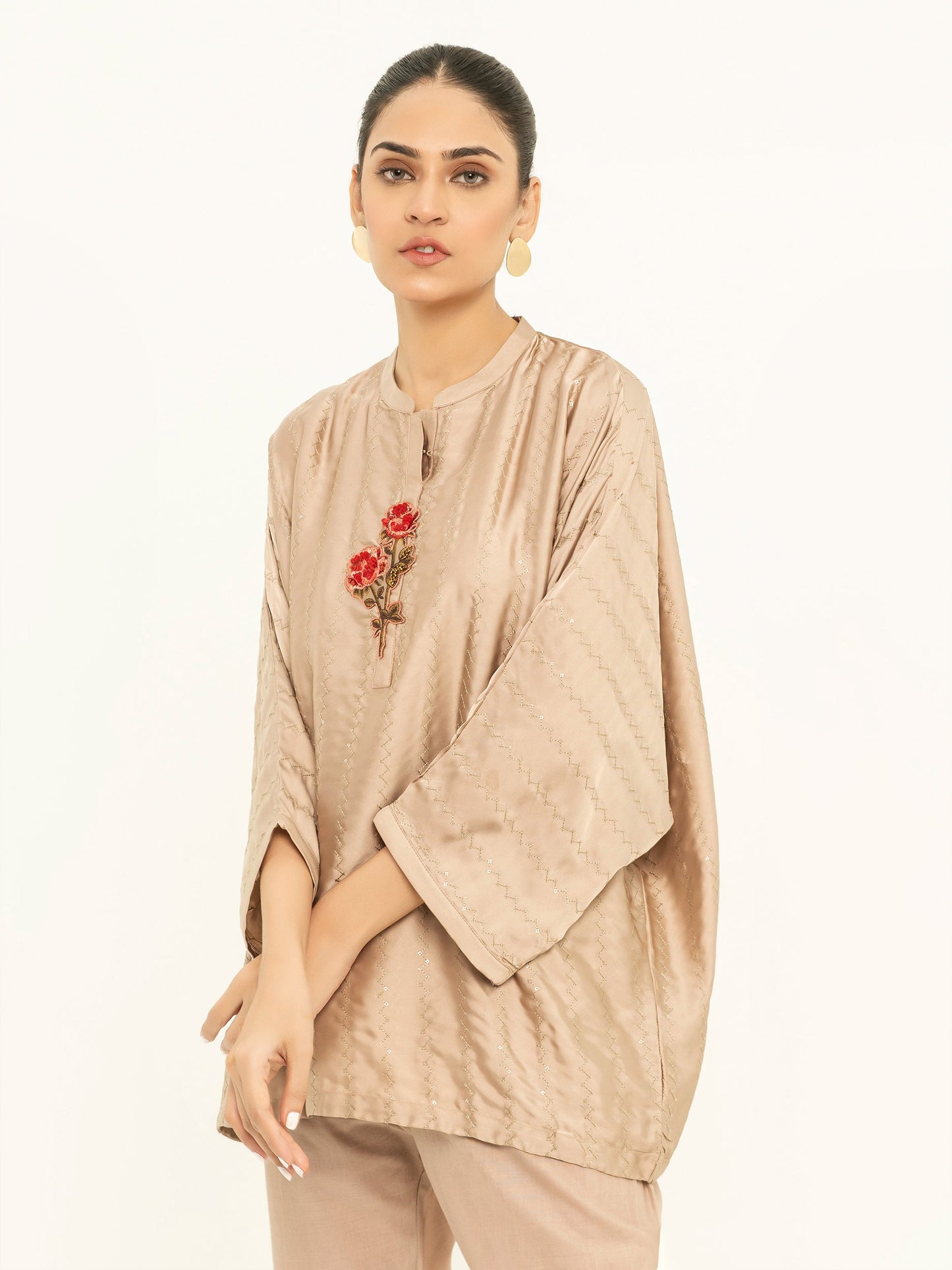 Silk Kurti-Embroidered (Pret)