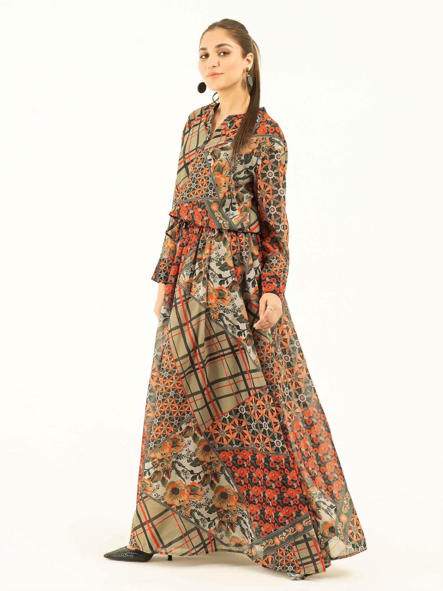 Printed Chiffon Co-Ord Set