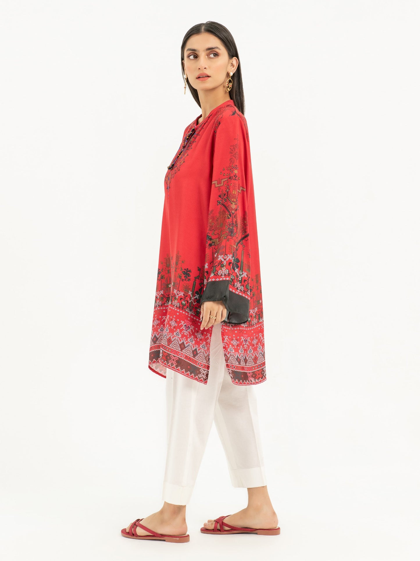 Embellished Silk Top