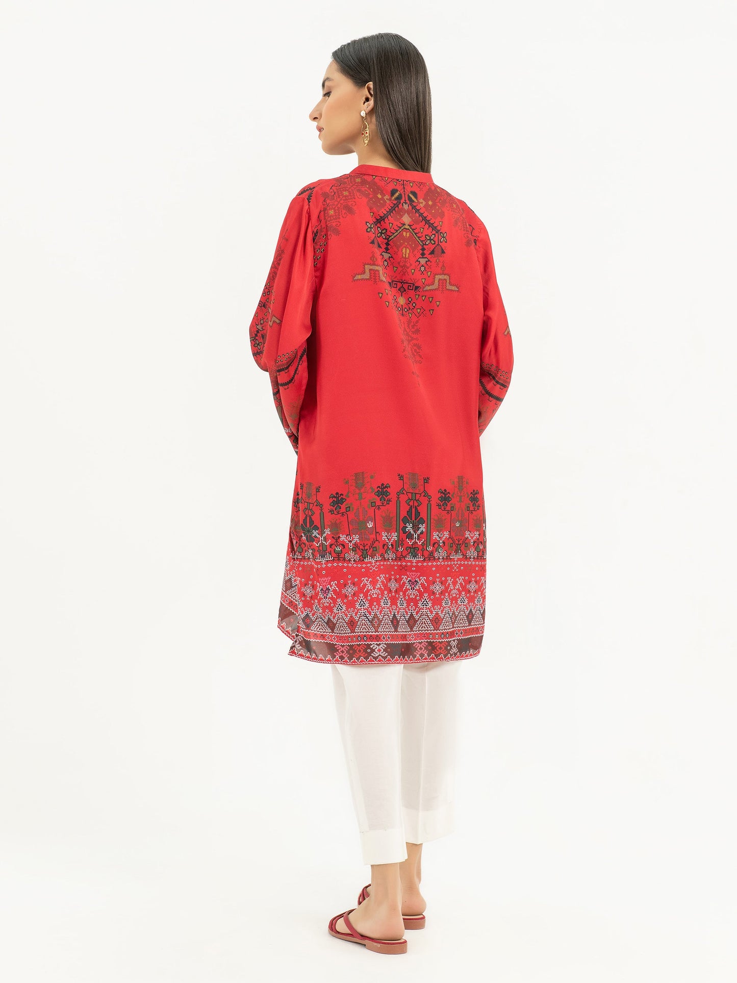 Embellished Silk Top