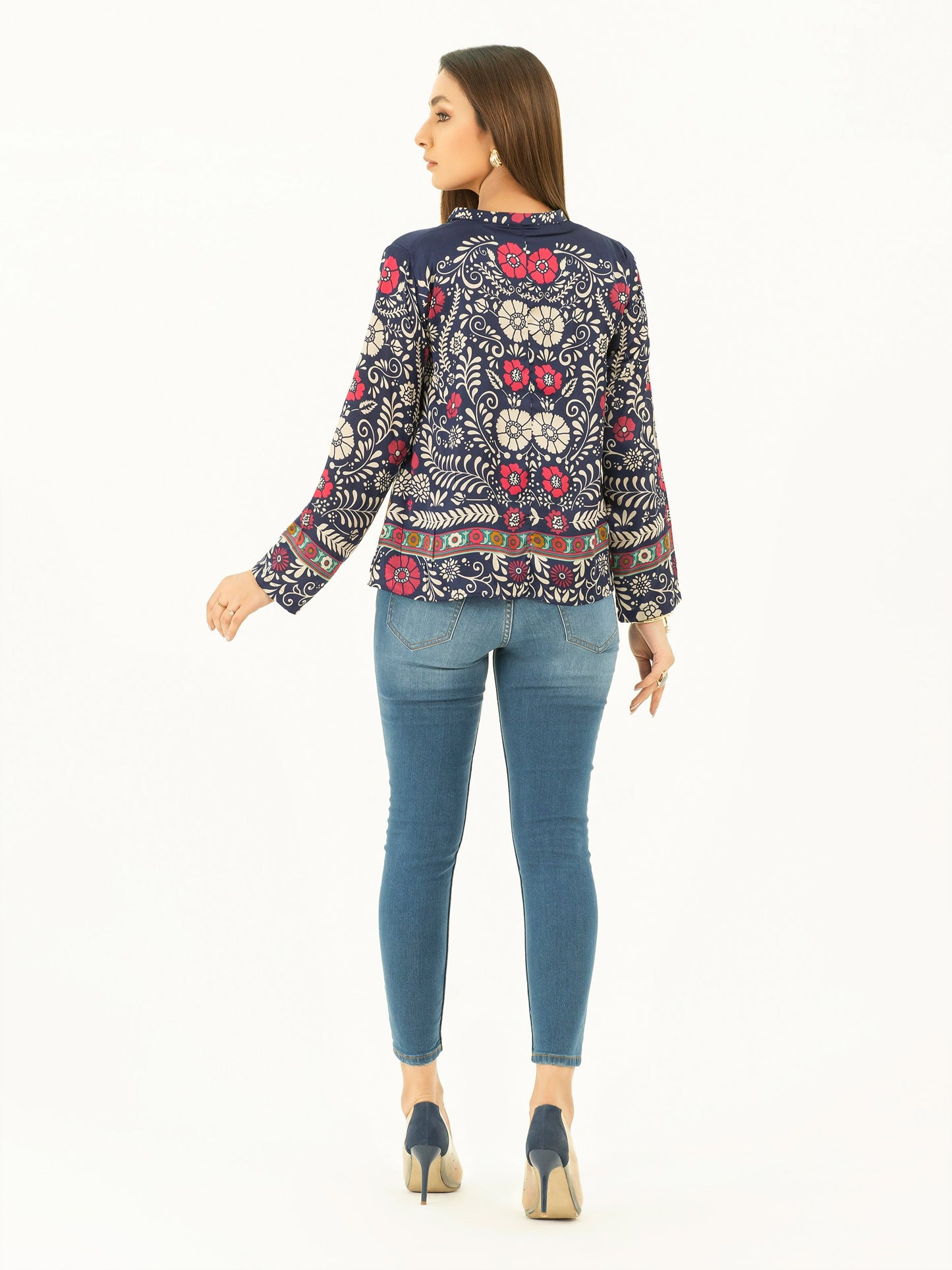 Printed Silk Top