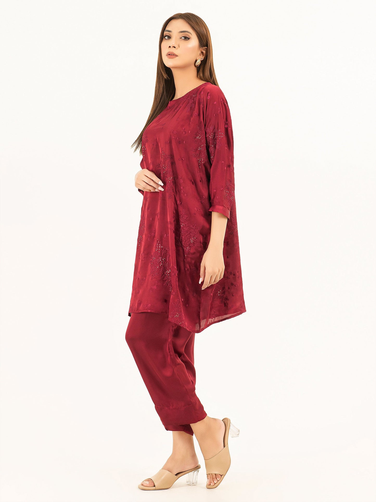 Silk Shirt-Embroidered (Pret)
