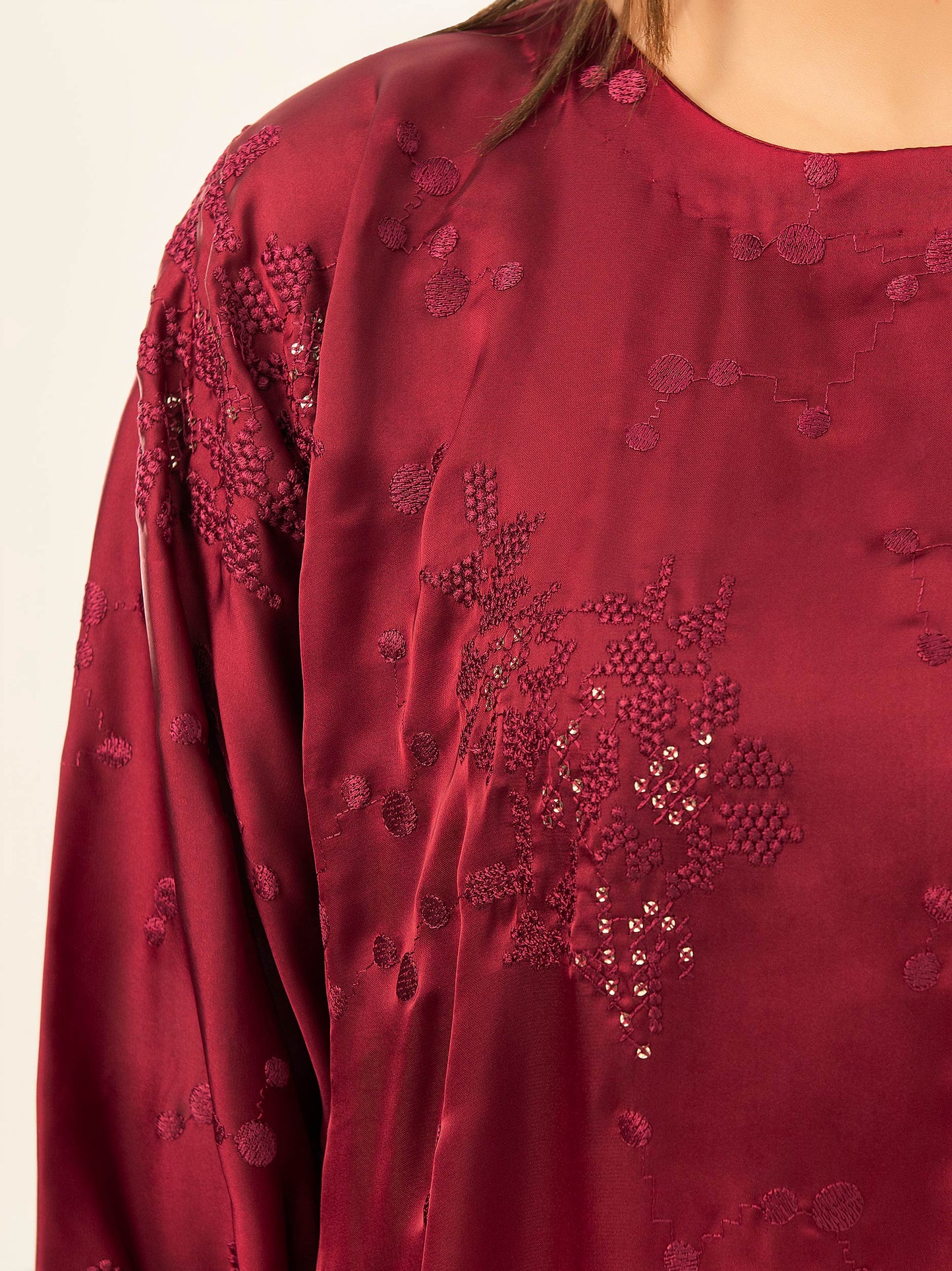 Silk Shirt-Embroidered (Pret)