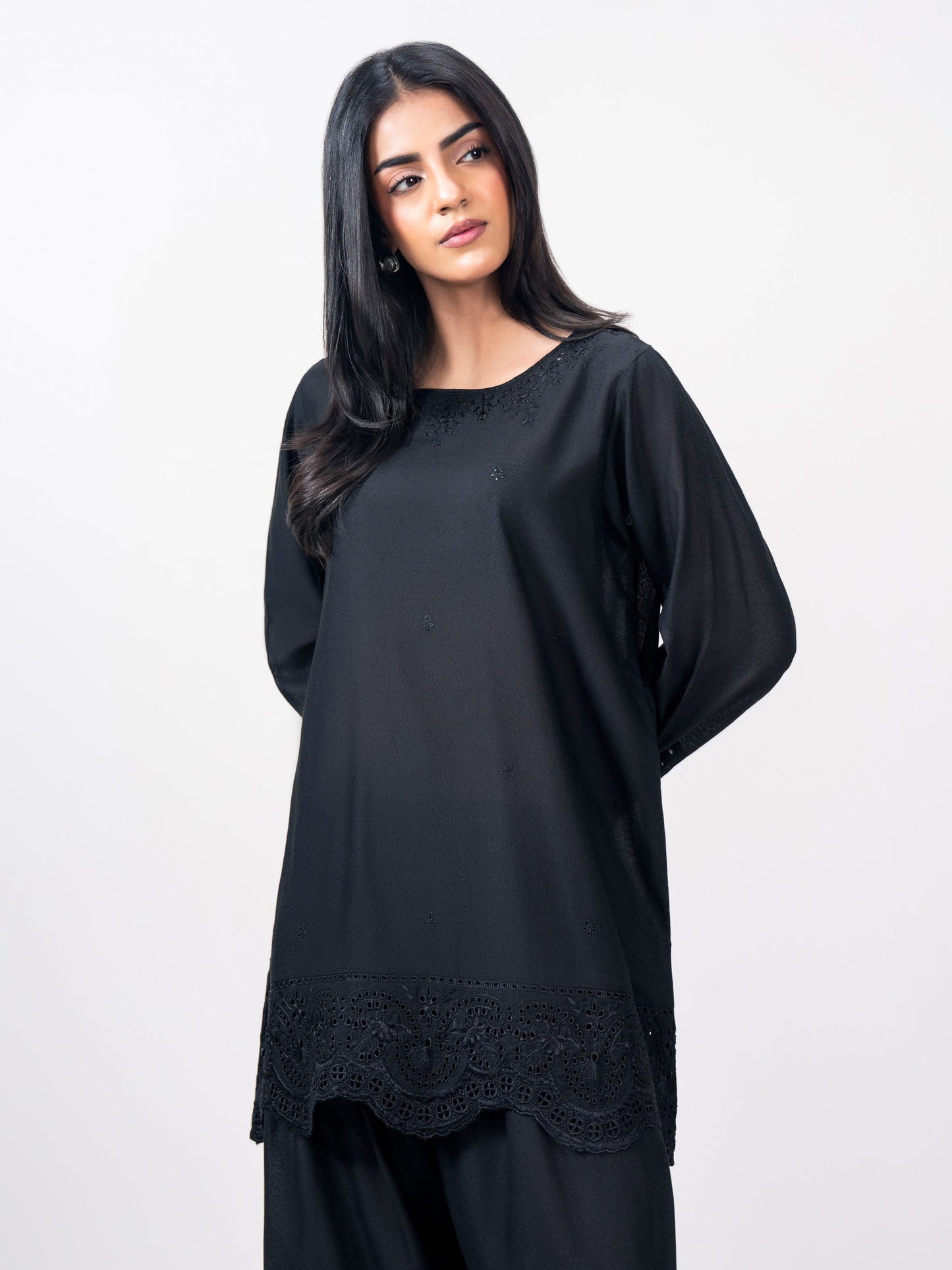 2 Piece Karandi Suit- Embroidered (Pret)