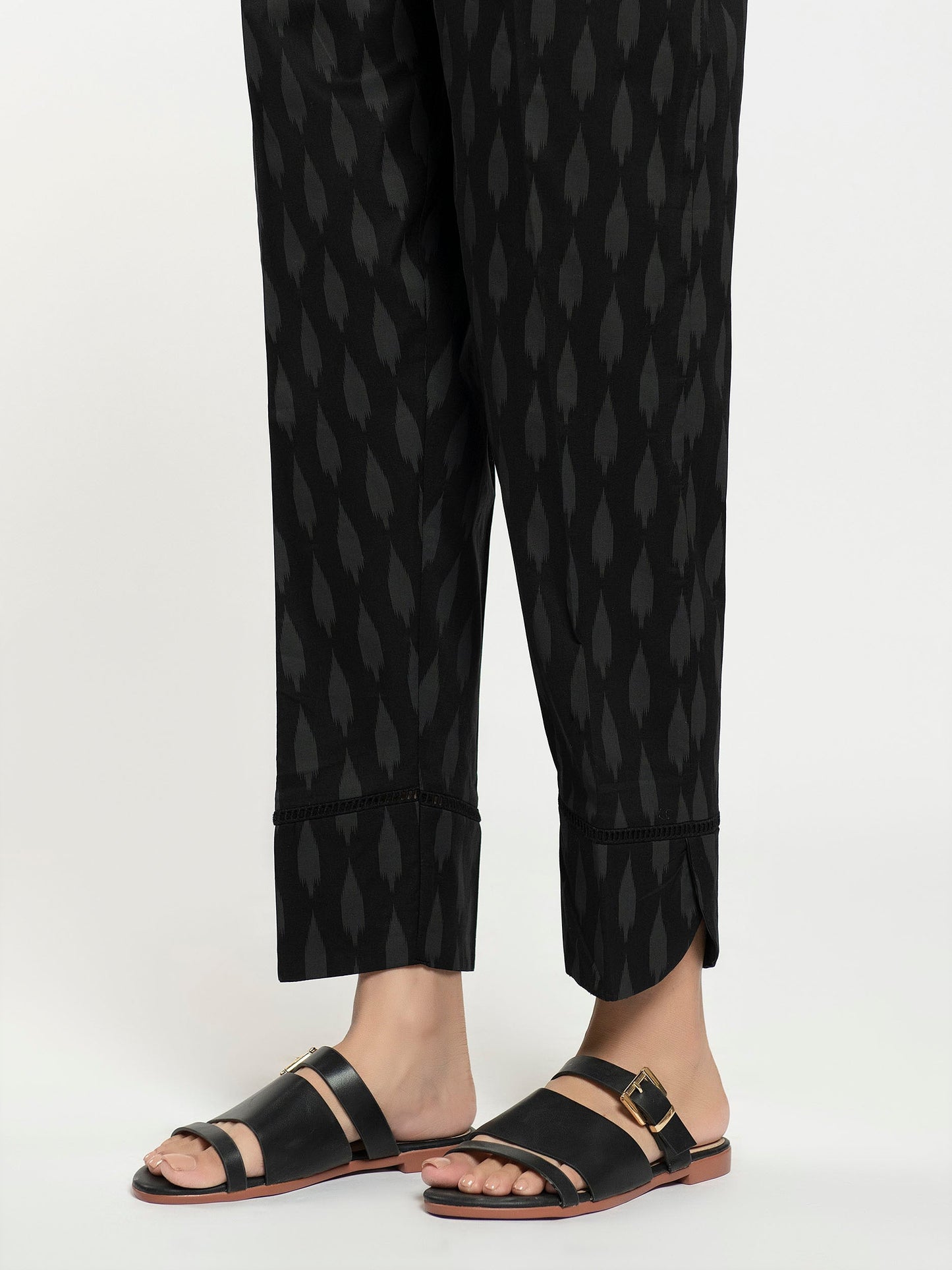 Printed and Laced Trouser