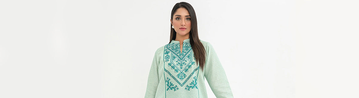 EMBROIDERED SHORT KURTI