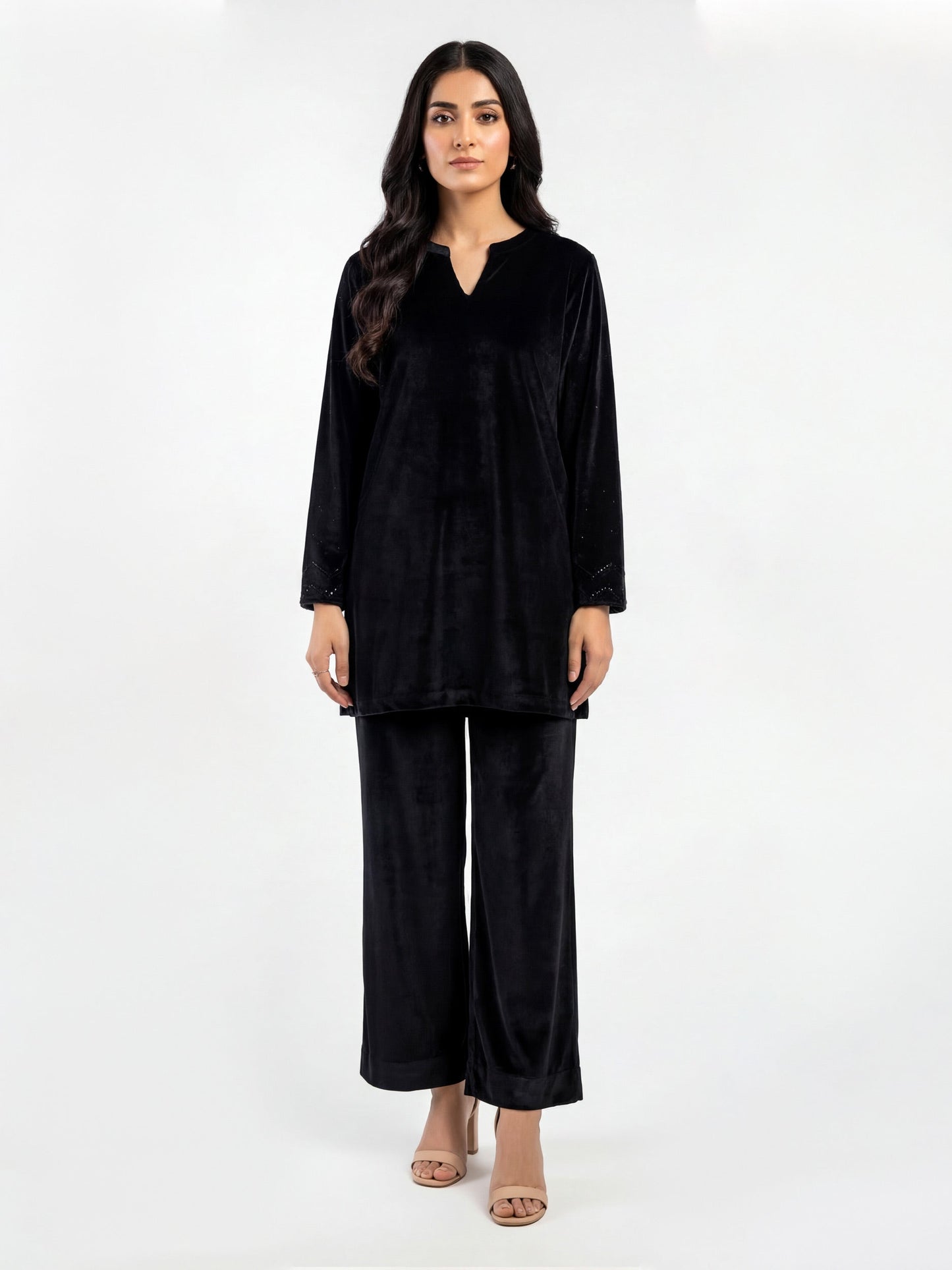 Velour Co-ord Set- Embellished