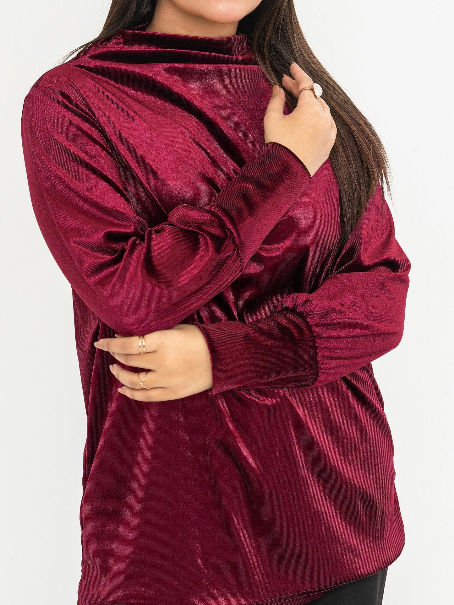 Velvet Top-Dyed